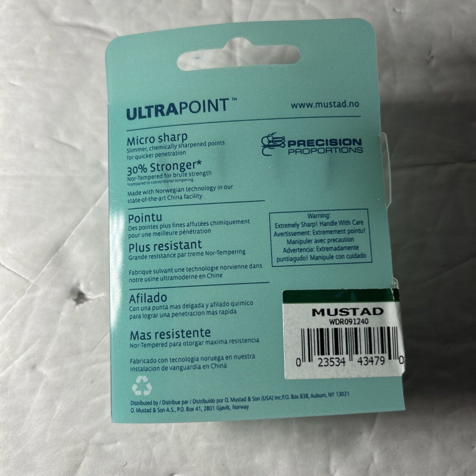 Mustad 78124NP-BN Plastic Frog Double Hook 2X Strong - Size 4/0 - Pack of 2