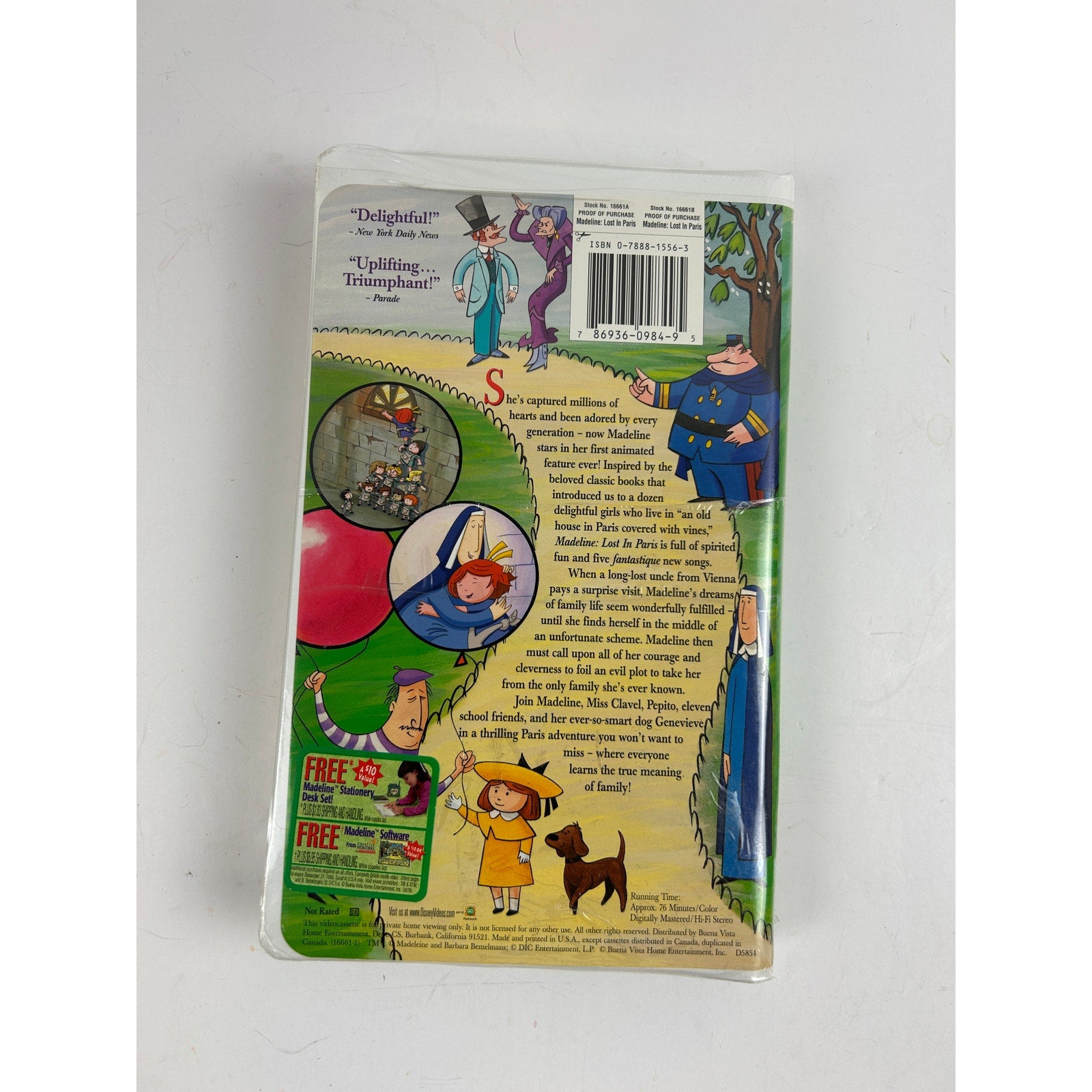 Madeline: Lost in Paris 1999 VHS – Disney clamshell, factory sealed NOS