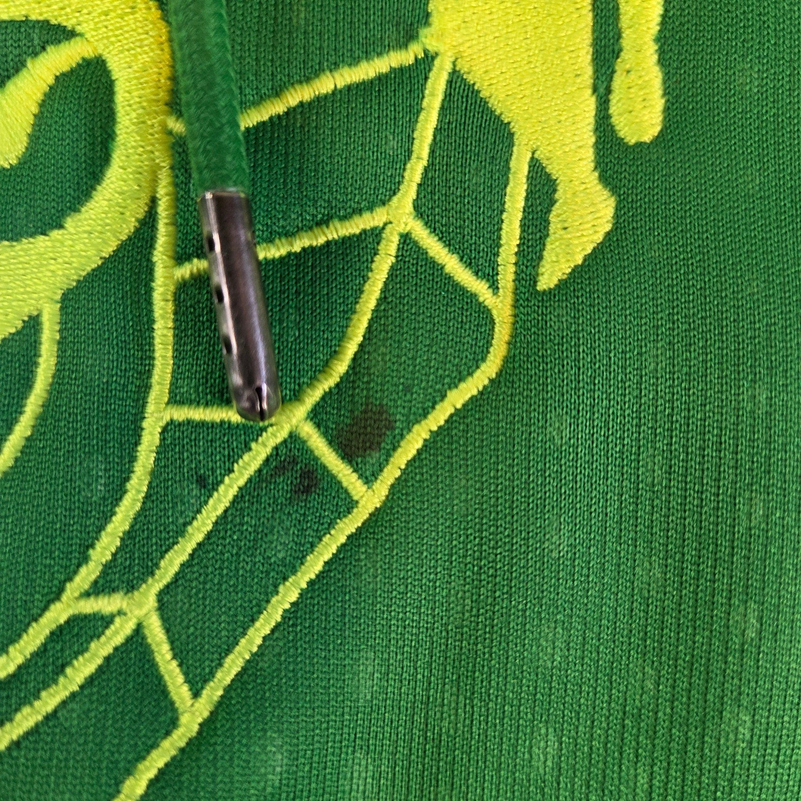 Nike Therma-Fit Hoodie XL Green Rare Graphic Insect Skull Logo Pullover