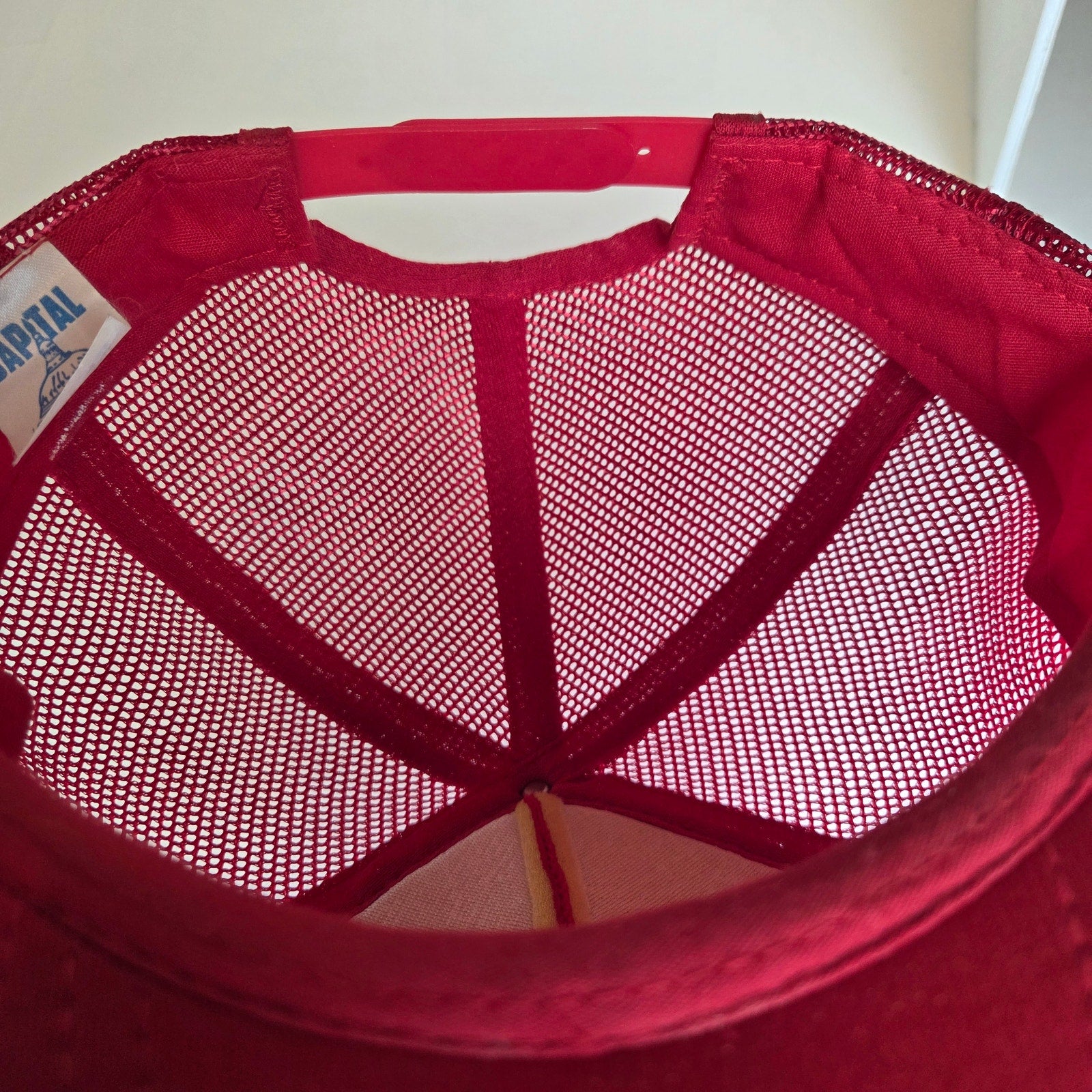 80s Capital Banning Junction Red Mesh Foam Snapback Trucker Cap Philippines