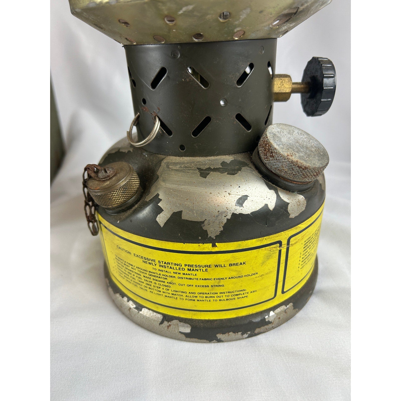 US Military 1963 SMP Lantern With Original Wood Crate Camping Light