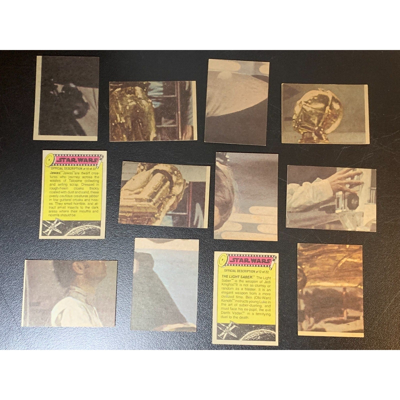 1977 Topps Star Wars Series 1 Yellow Complete Set with Stickers Excellent+