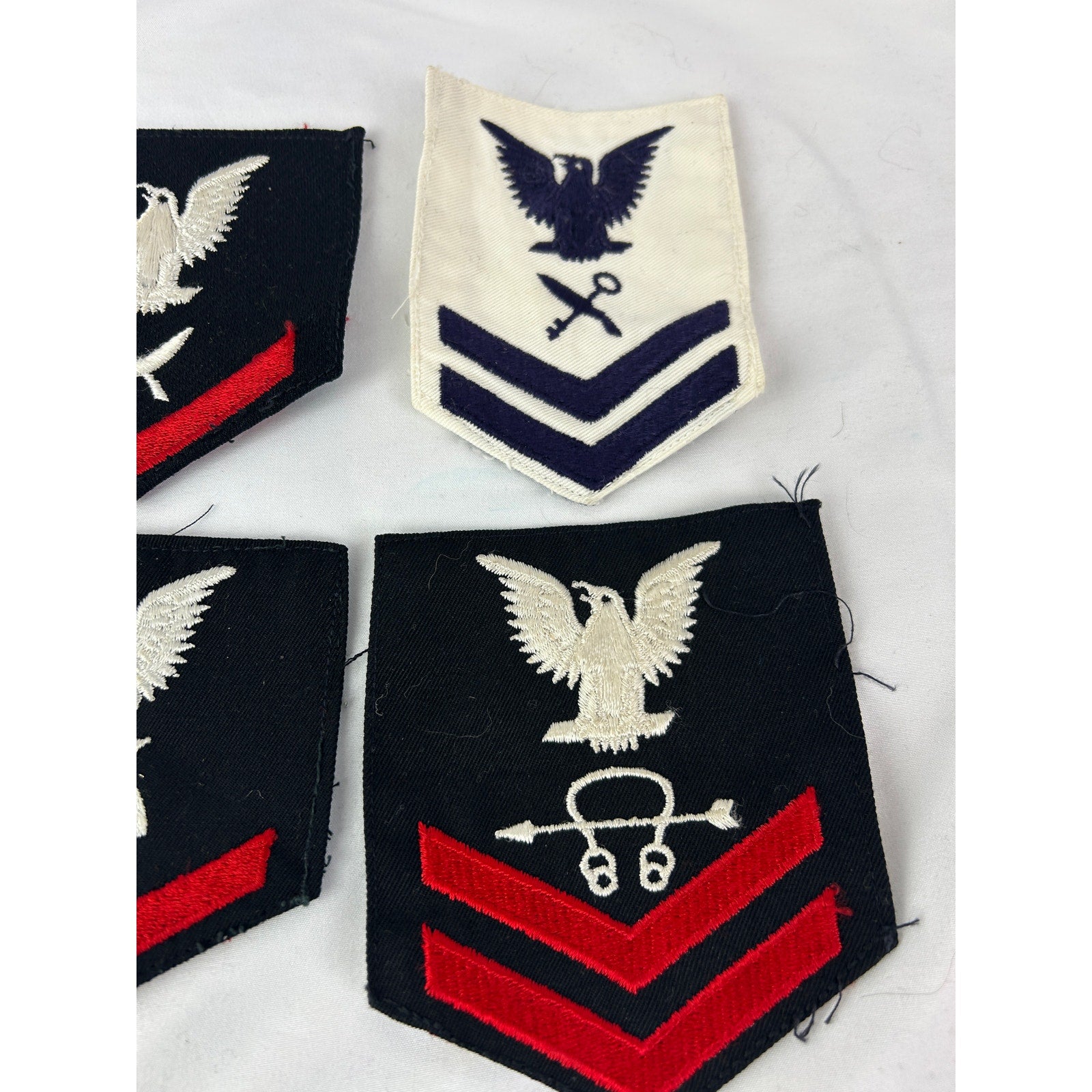 US Navy Patch Lot USS Intrepid CVS 11 Rating Badges Eagle Insignia
