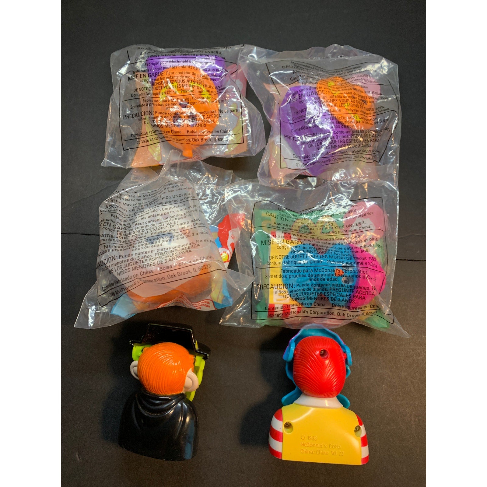 1995 1996 1998 McDonald's Halloween Happy Meal Toys Lot Of 12 Sealed Loose