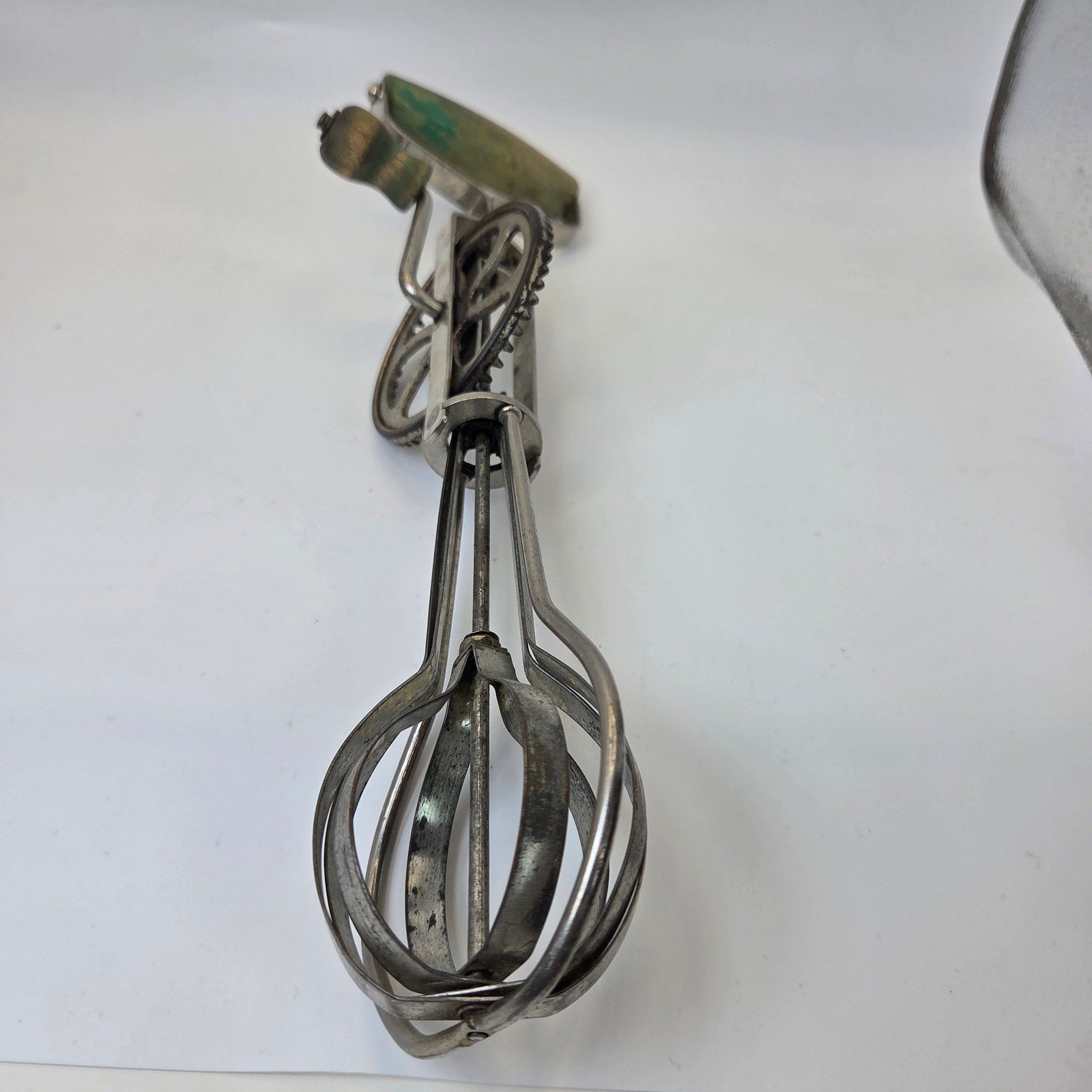 Aurelius Bros Hand Crank Egg Beater Mixer Braham MN Cast Gear 1920s
