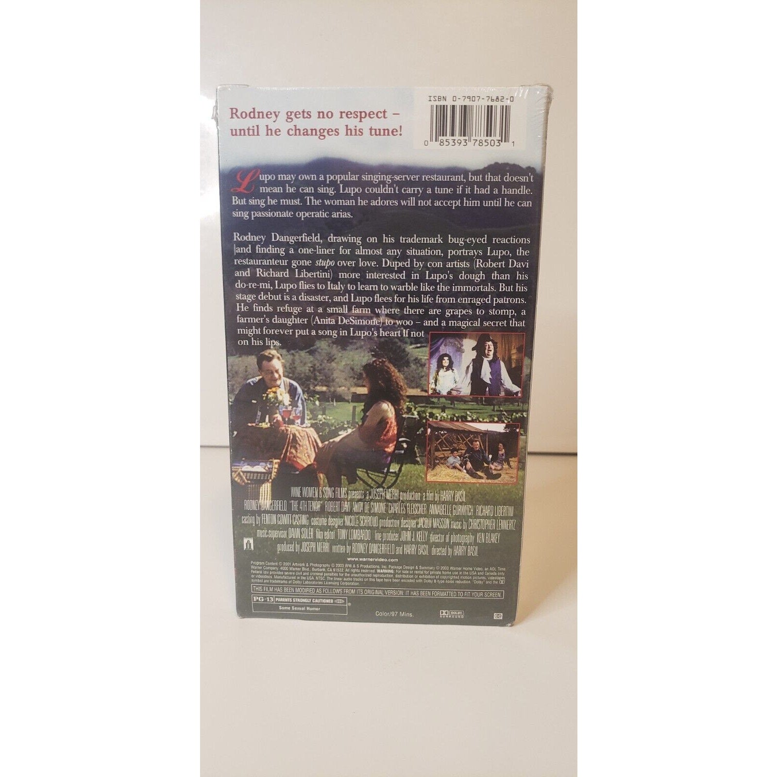 The 4th Tenor VHS New Sealed 2003 Rodney Dangerfield
