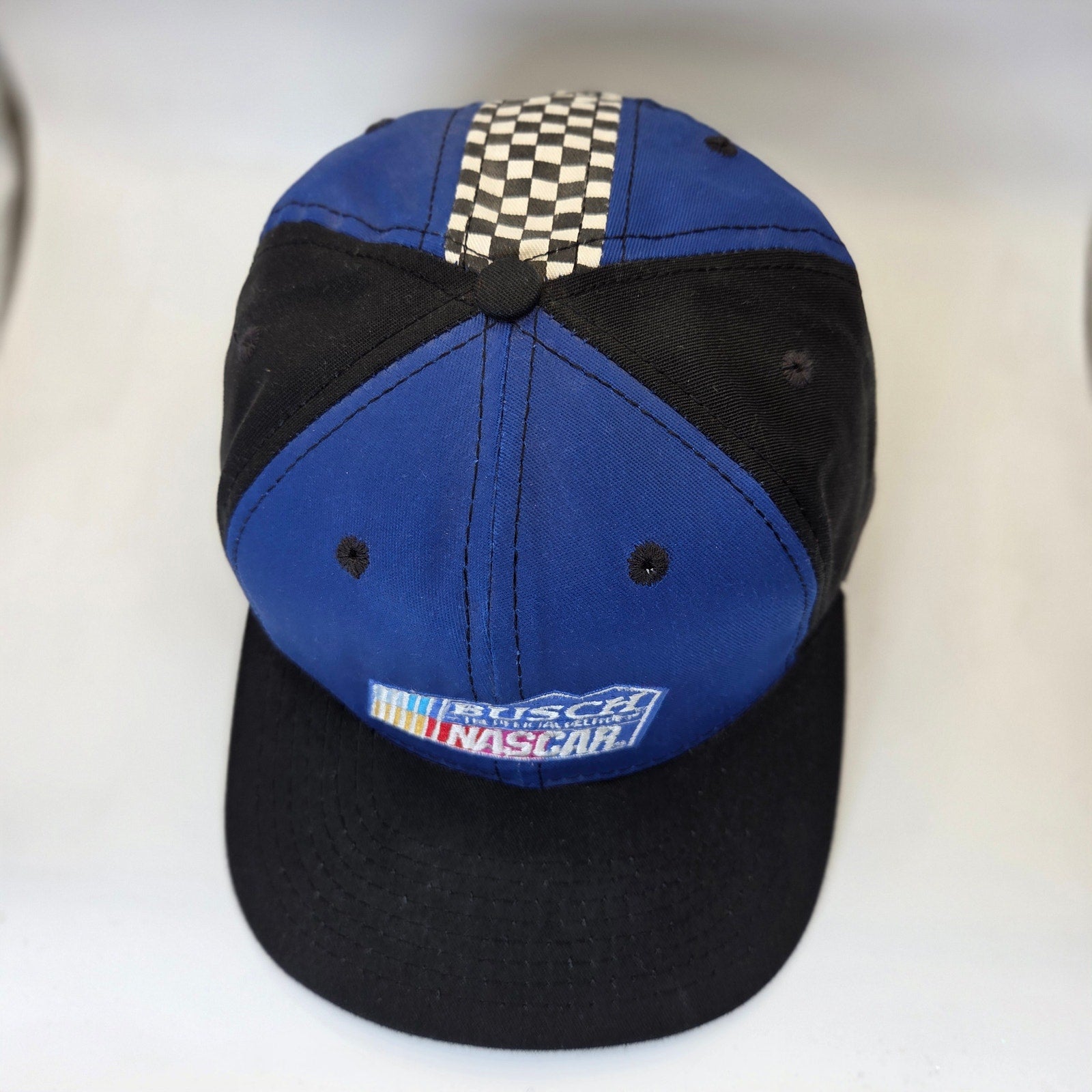 Busch The Official Beer Of NASCAR Vintage USA Snapback Hat Racing Cap OSFA