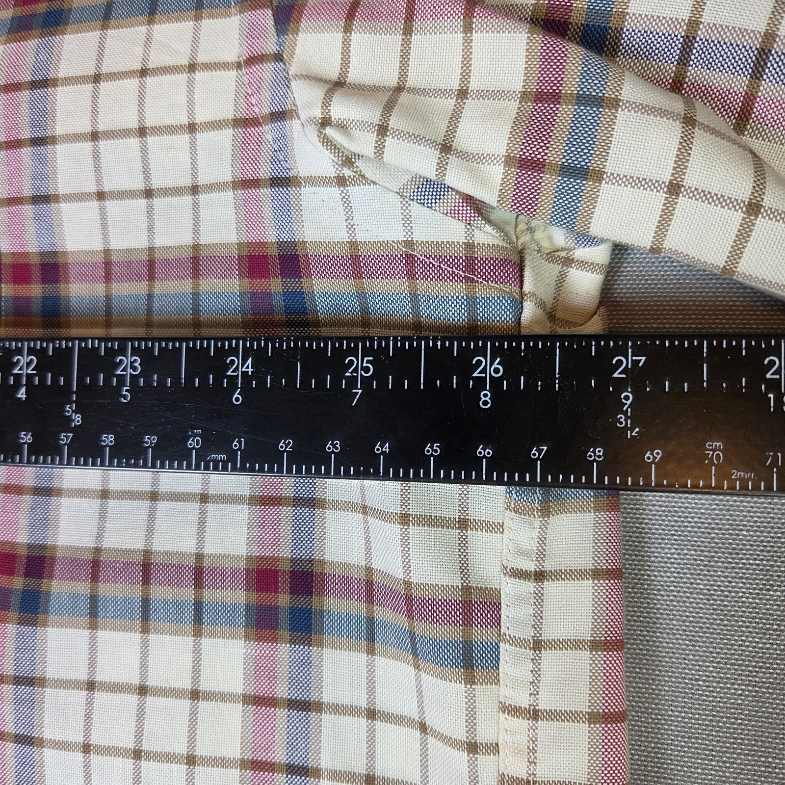 Dockers Mens XL Plaid Long Sleeve Button Down Cotton Shirt Wrinkle Free