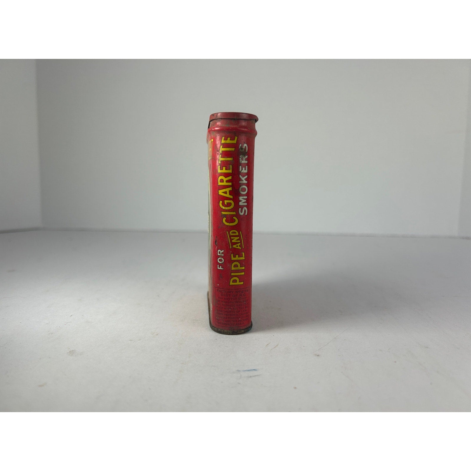 Prince Albert Crimp Cut Red Pocket Tobacco Tin RJR Winston Salem