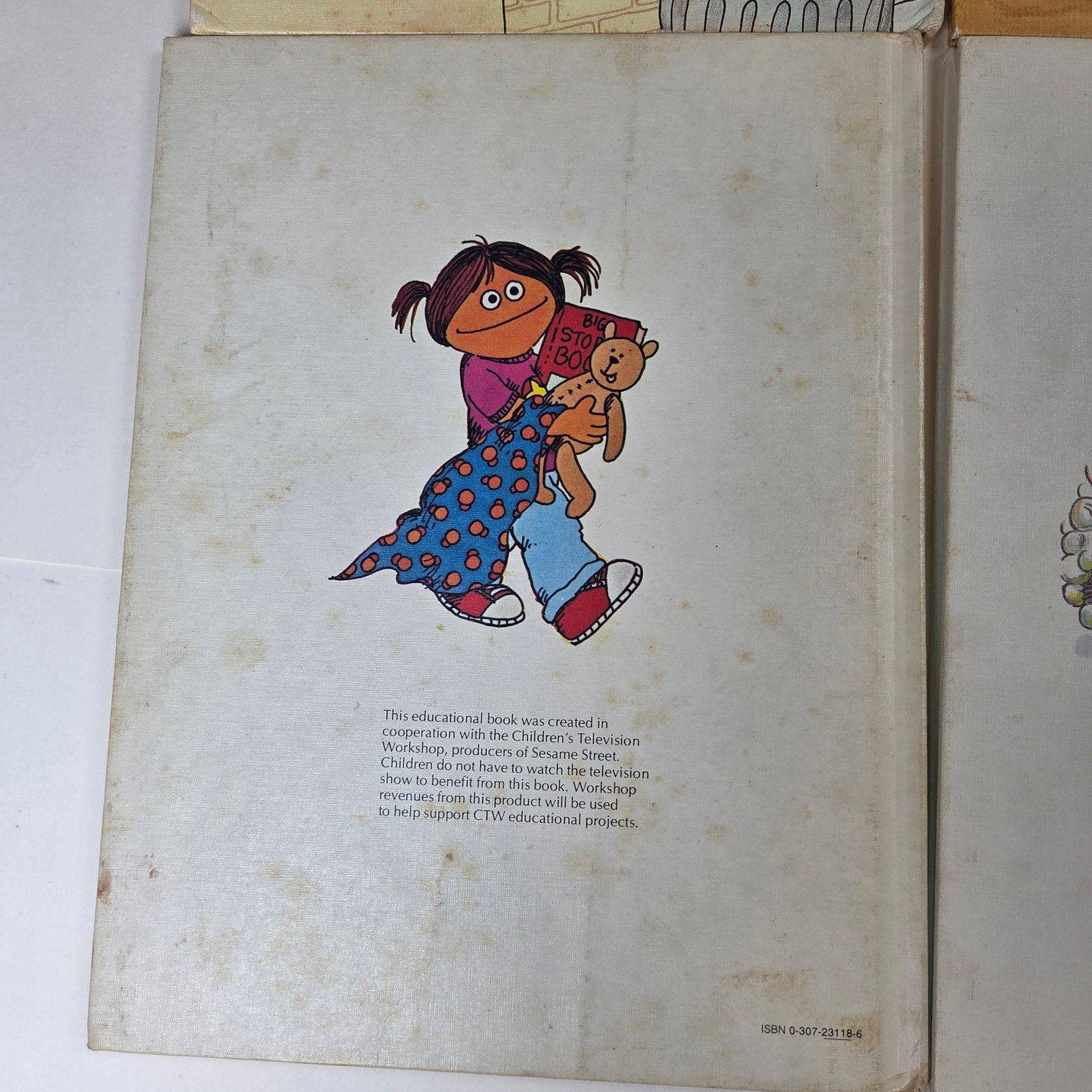 Sesame Street Vintage Book Lot 5 HC Books w Pop-Up Alphabet Book 1977