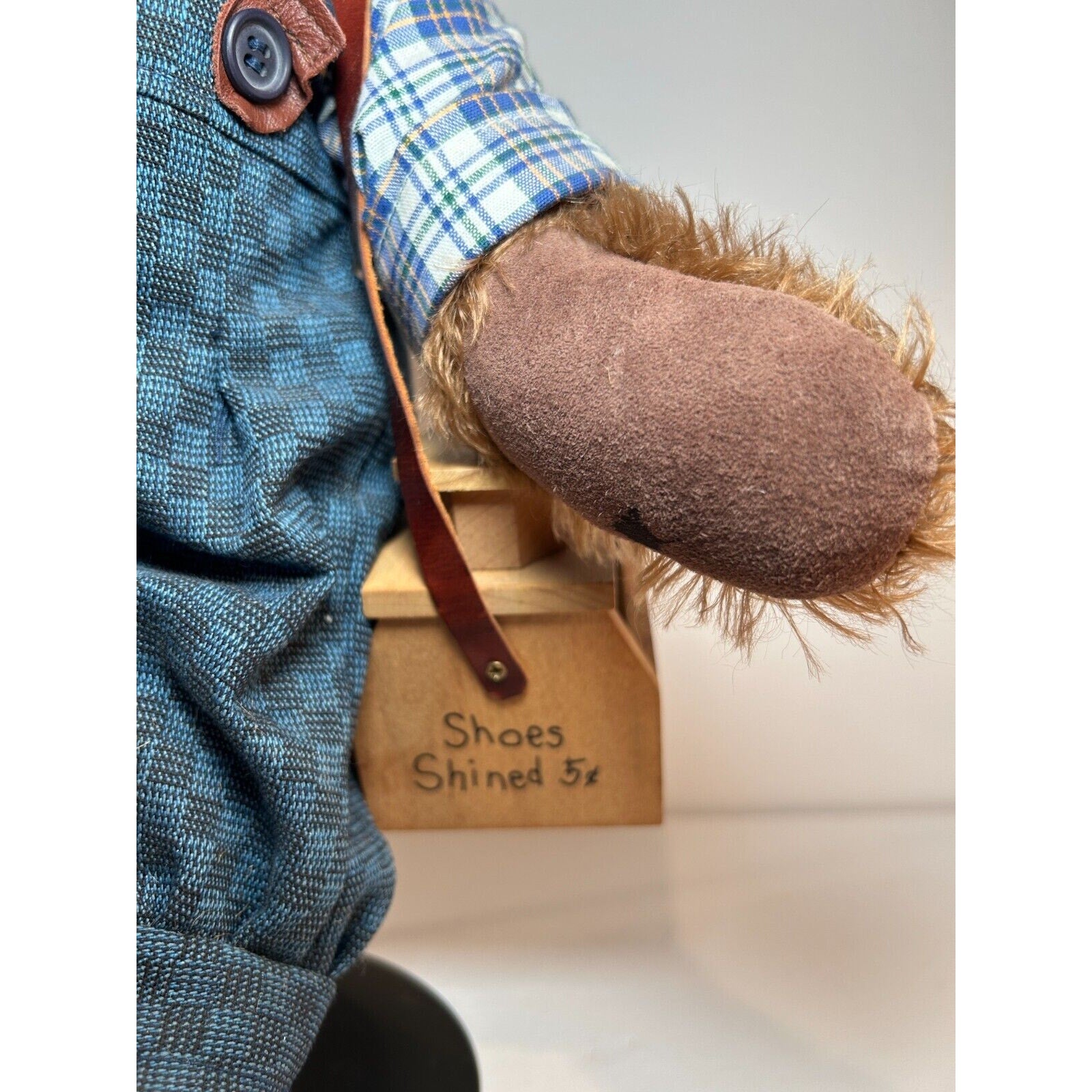 Franklin Mint Coca-Cola Mohair Bear Sammy w/ Hat & Shine Box – Rare