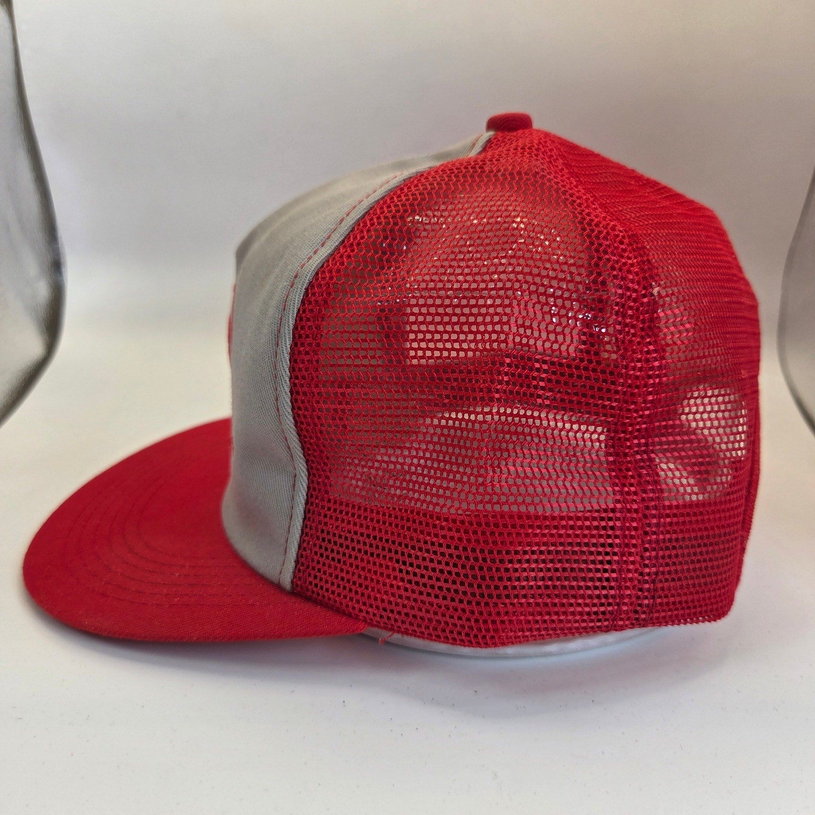 Vintage MEC Aerial Work Platforms K-Products Mesh Trucker Snapback Hat USA