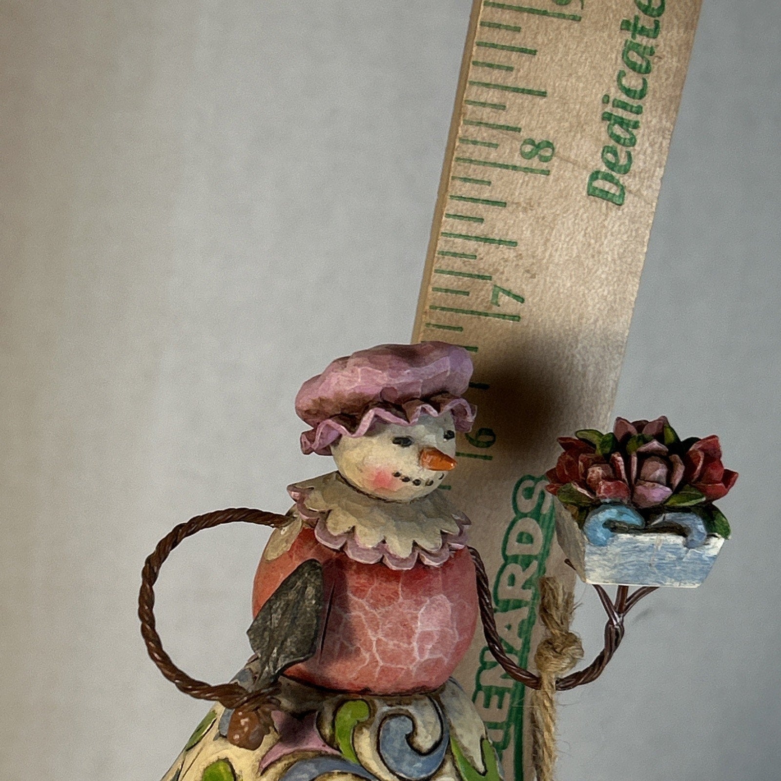 Jim Shore Heartwood Creek Snow Woman Winter Blossoms Figurine 2008 #4010358