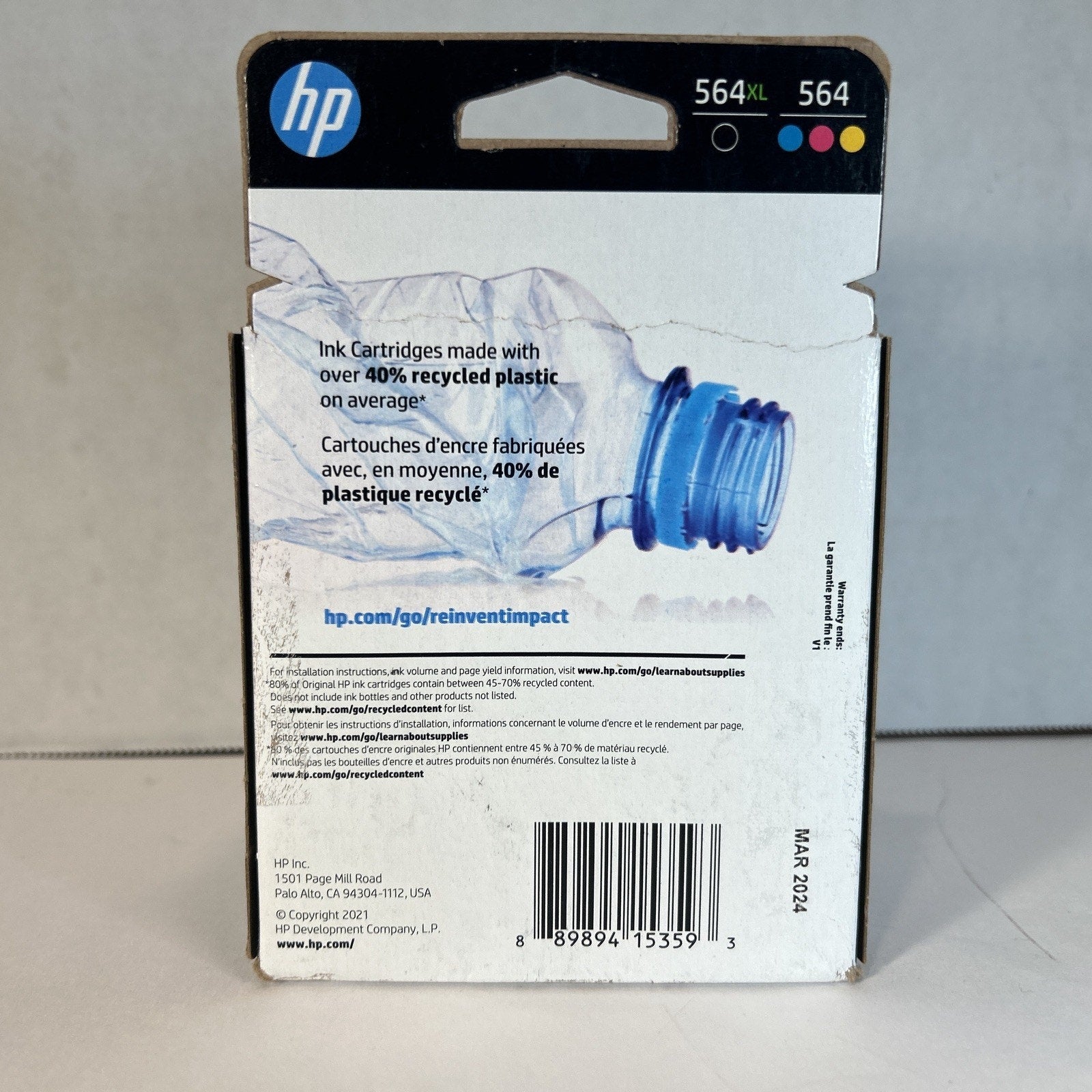 HP 564XL Black 564 TriColor C/M/Y - N9H60FN - OEM - Sealed