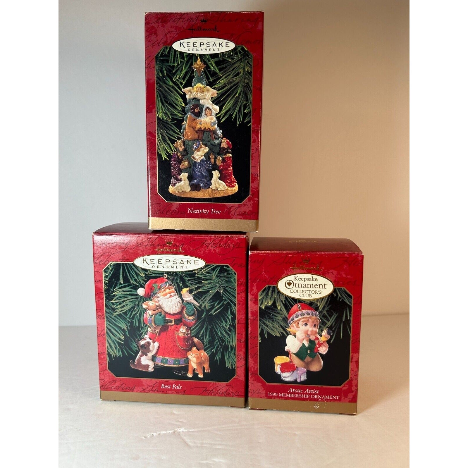 Hallmark Keepsake Christmas Ornament lot of 3
