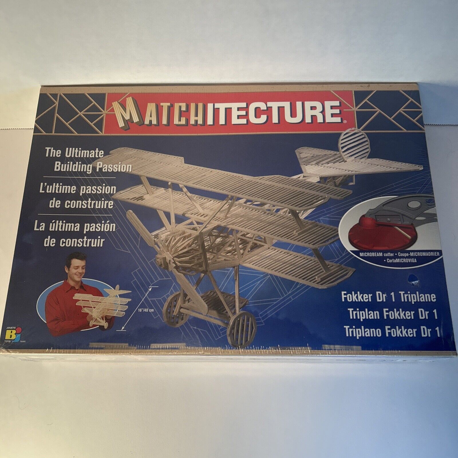Matchitecture Fokker Dr 1 Triplane Model Kit #6610 Jouets Bojeux 1990s Sealed