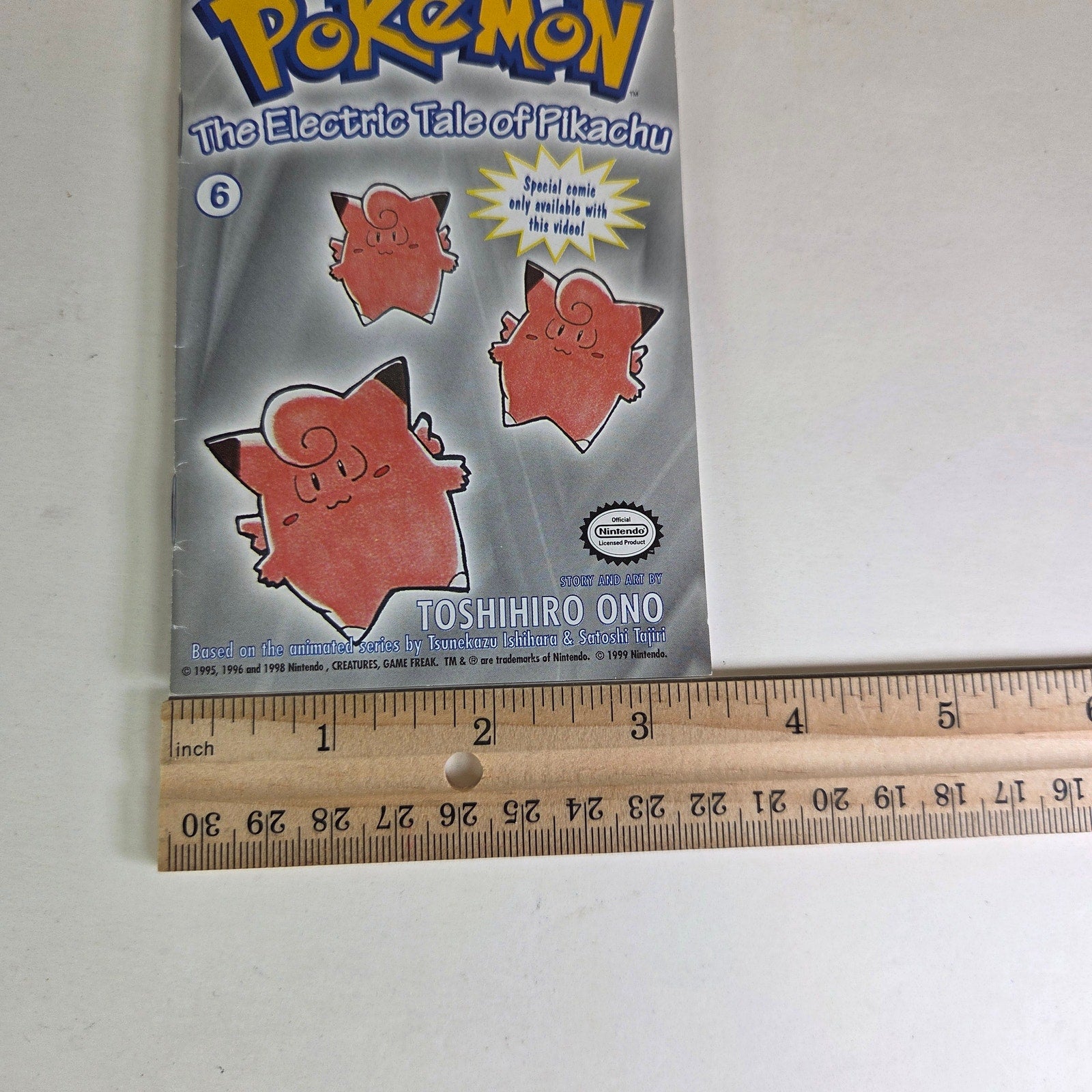 Pokémon The Electric Tale of Pikachu Comic #6 1999 VIZ VHS Exclusive Mini Manga