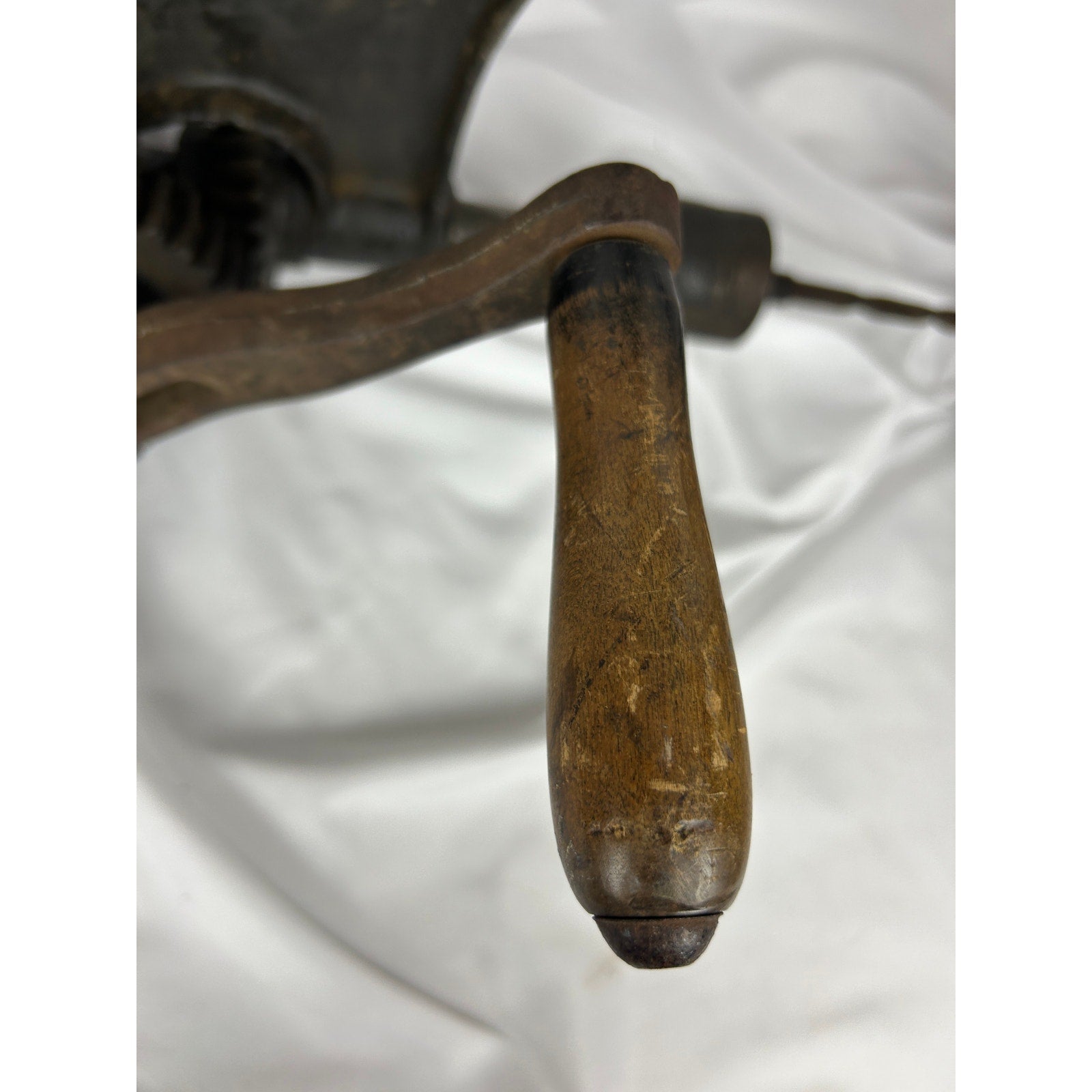 Antique Champion Blower Forge Post Drill Lancaster PA Hand Crank Drill