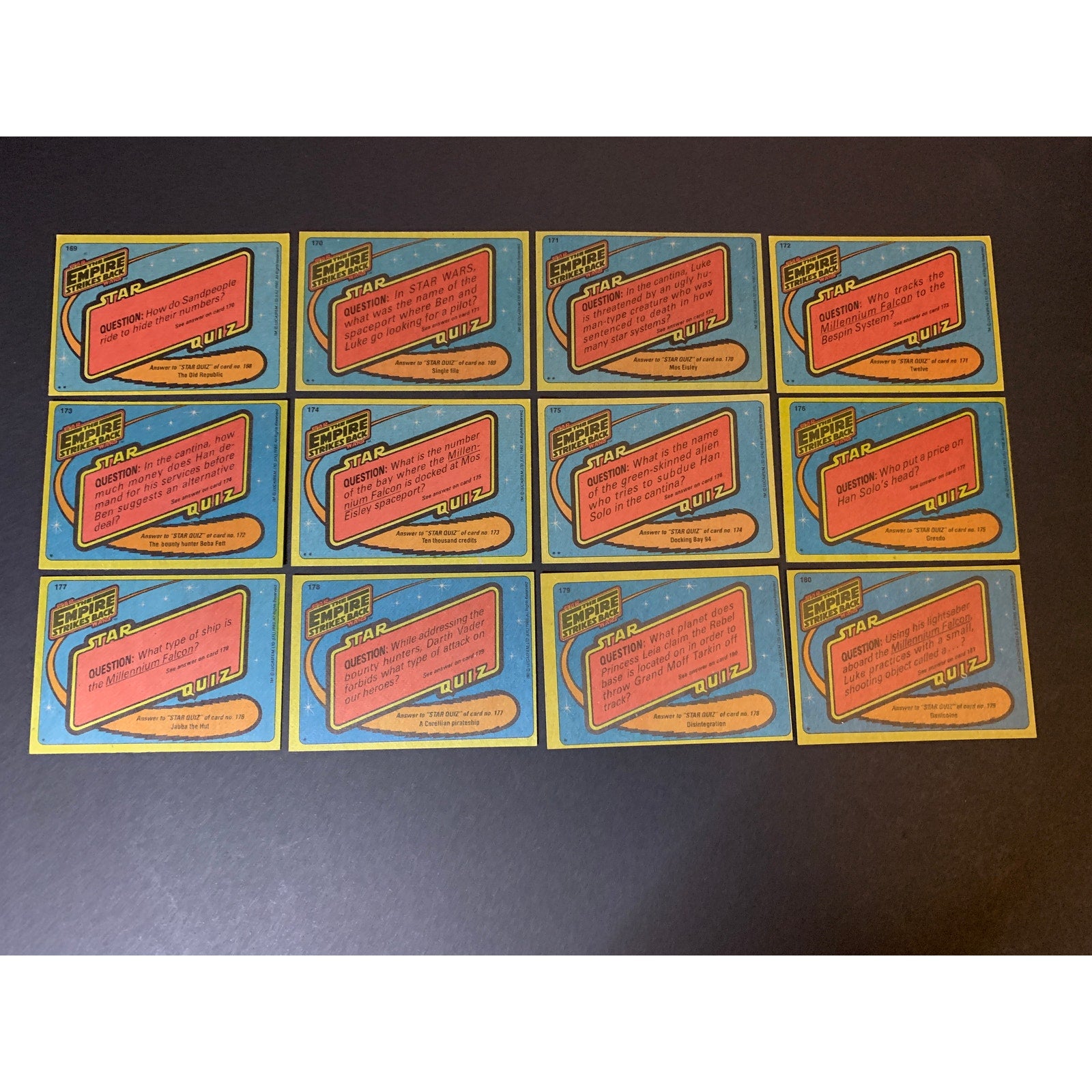 1980 Topps Empire Strikes Back Series 2 Complete Card Set
