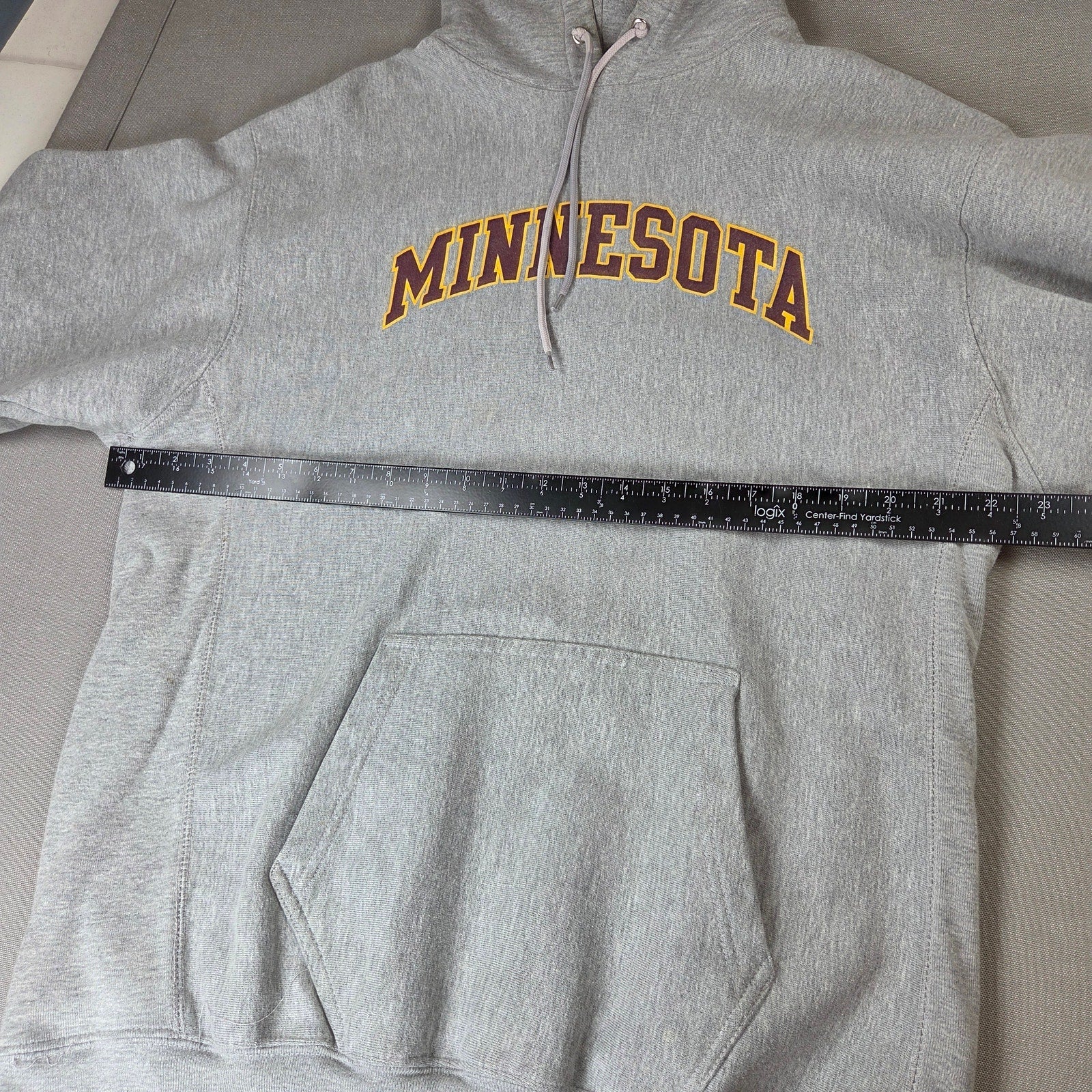 Steve & Barry's Minnesota Golden Gophers Hoodie Mens L Gray Pullover NCAA