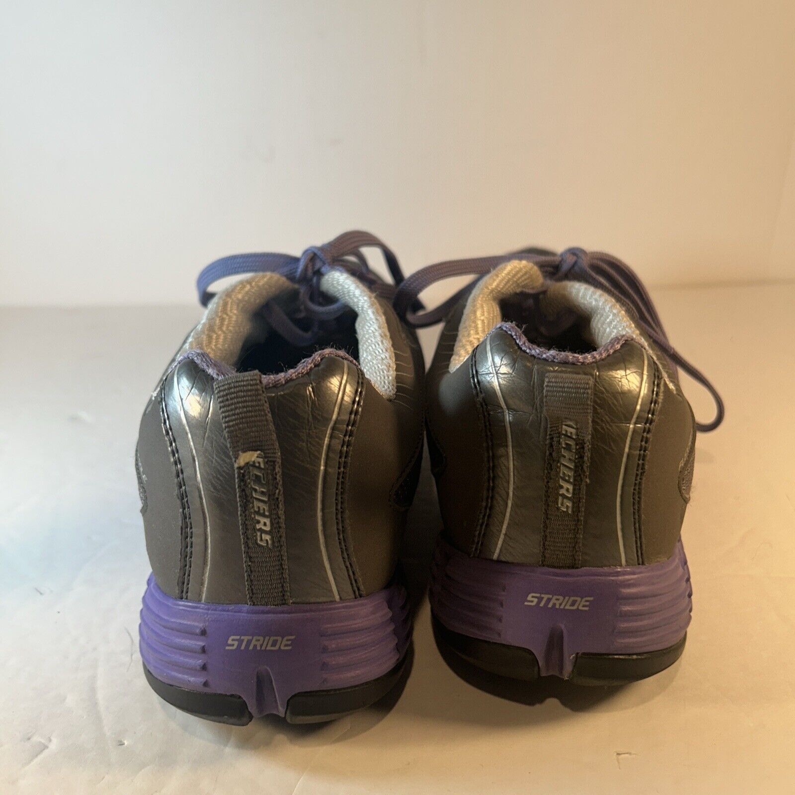 Skechers Sport Flex Stride Women’s Sneakers Size 9 Purple Gray Athletic Shoes