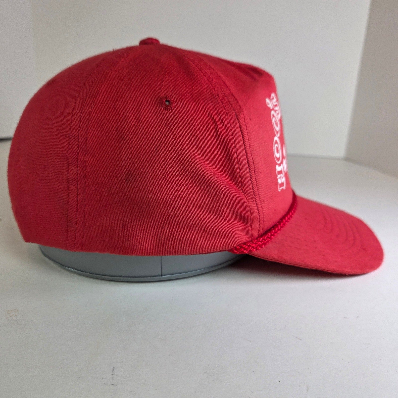 Vintage Adidas HOO'S #1 Red Snapback Rope Hat Ama Pro Philippines 80s 90s