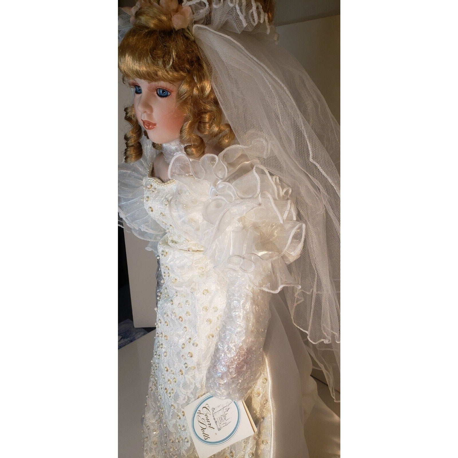 Court of Dolls Stephanie Bride 26" Porcelain Doll LE 483/3000 COA No Box READ