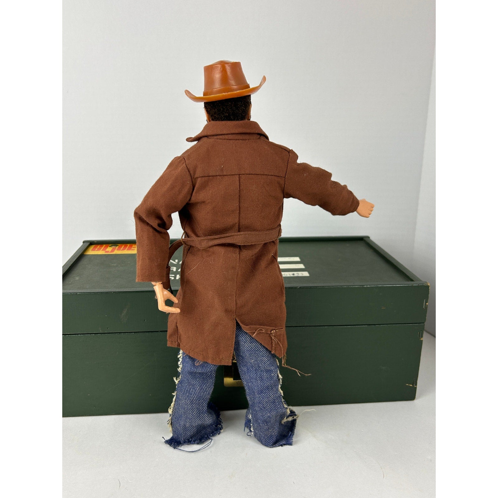 Vintage GI Joe AT Wild West Cowboy bearded figure outfit lot Hasbro 12 inch