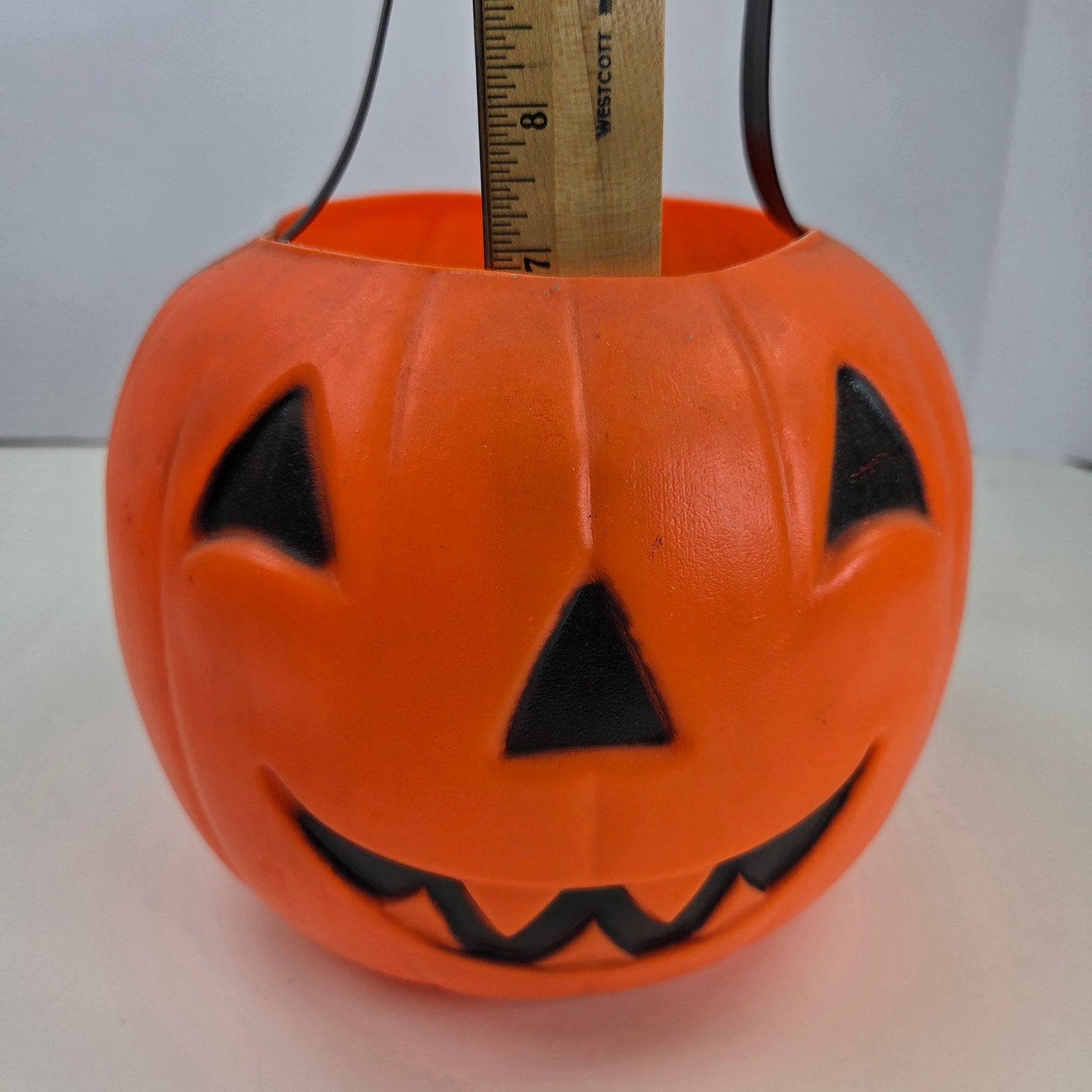 Vintage Empire Jack O Lantern Pumpkin Candy Bucket Trick Or Treat 7" Pail