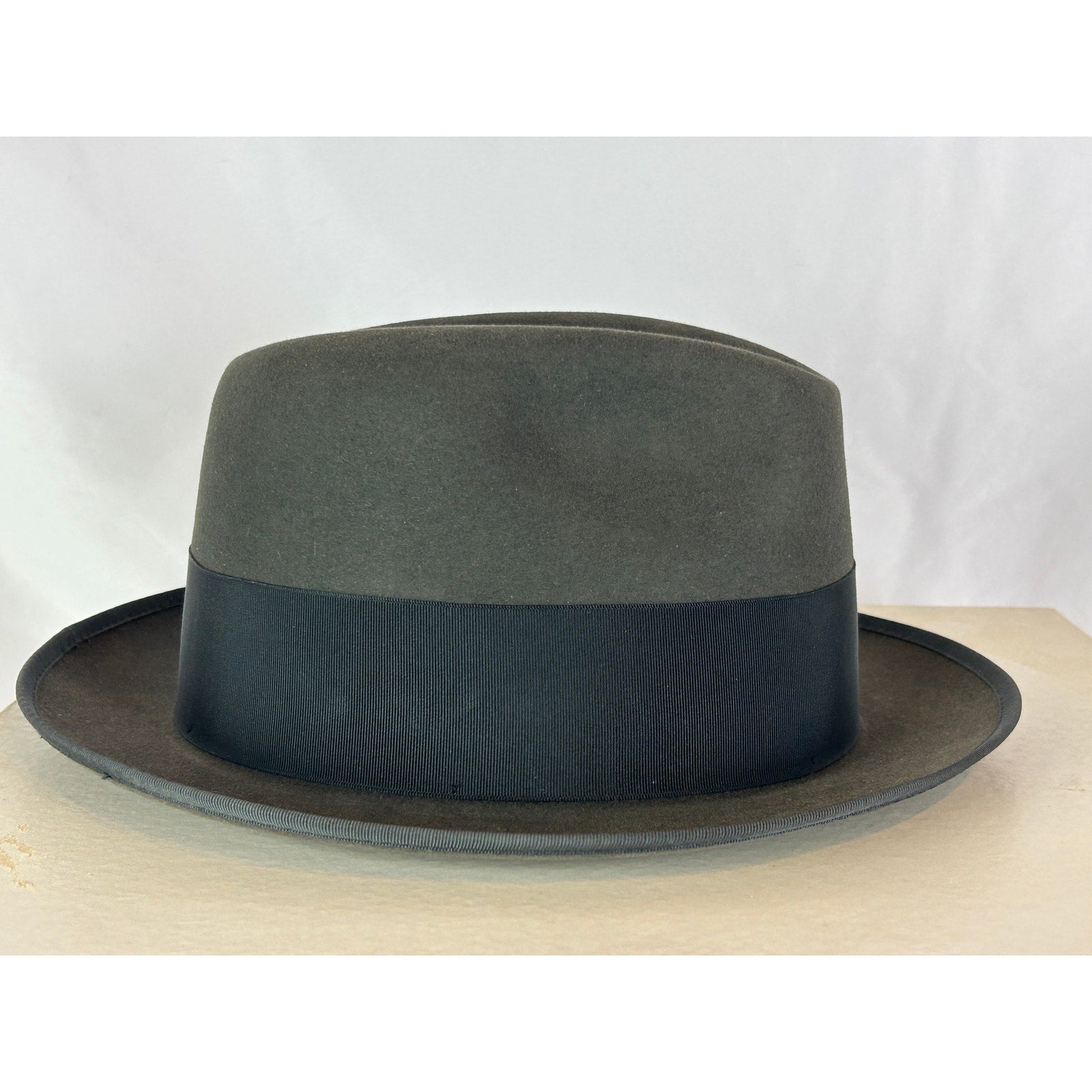 Vintage Beau Brummell Silver Beaver XXX Felt Hat Gray 7 1/8