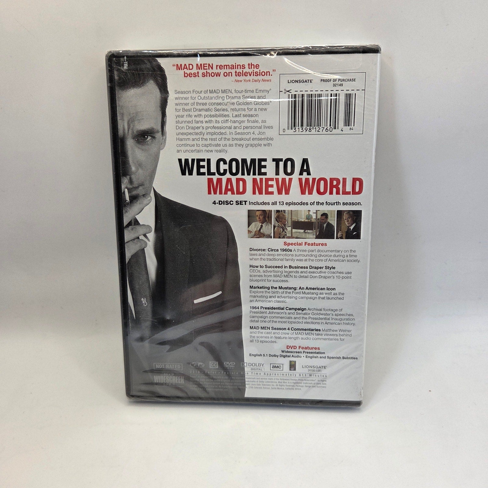 Mad Men Complete Seasons 1 2 3 4 5 DVD Collection Lot AMC Lionsgate