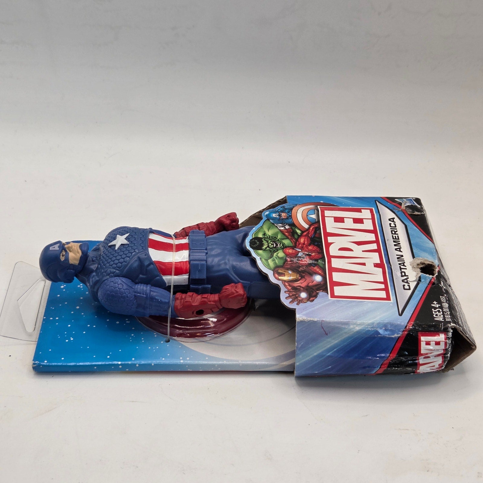 Marvel Kids 2015 Hasbro Captain America 6" Figure New Sealed Card Wear