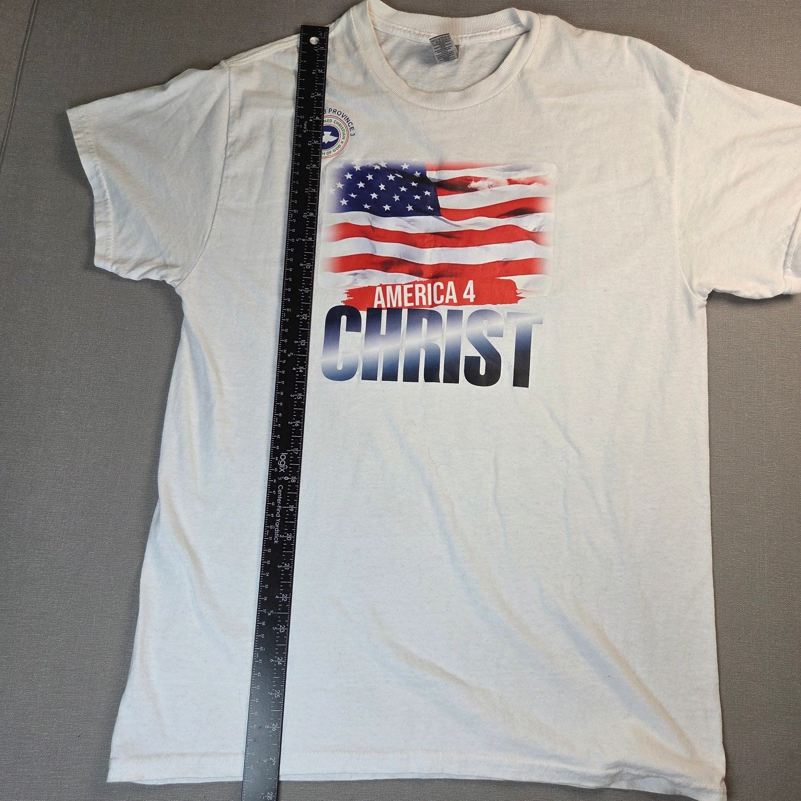 Gildan America 4 Christ T Shirt Mens Medium Christian Bible Verse Graphic