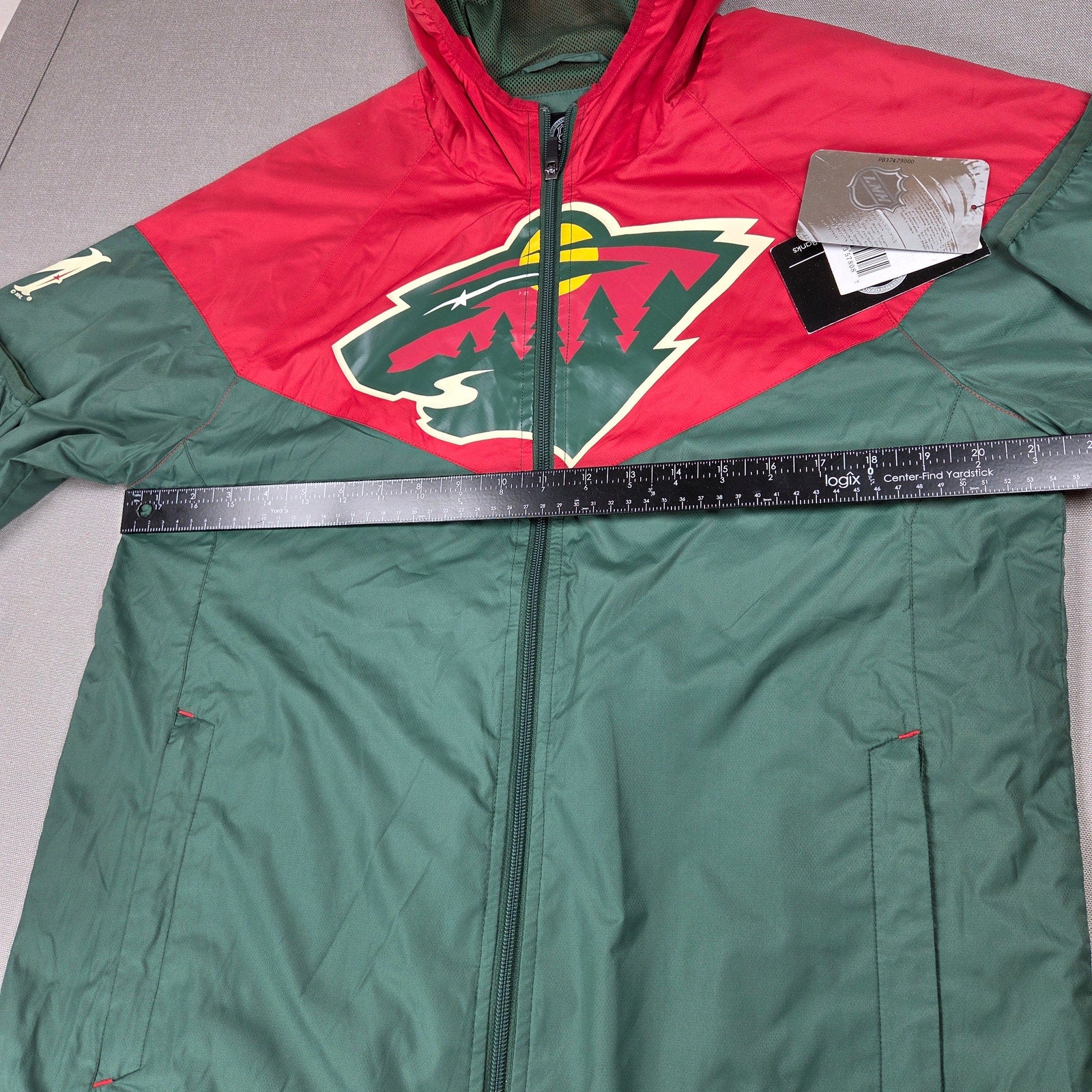 Minnesota Wild G-III Sports Hooded Windbreaker Jacket NWT Small NHL
