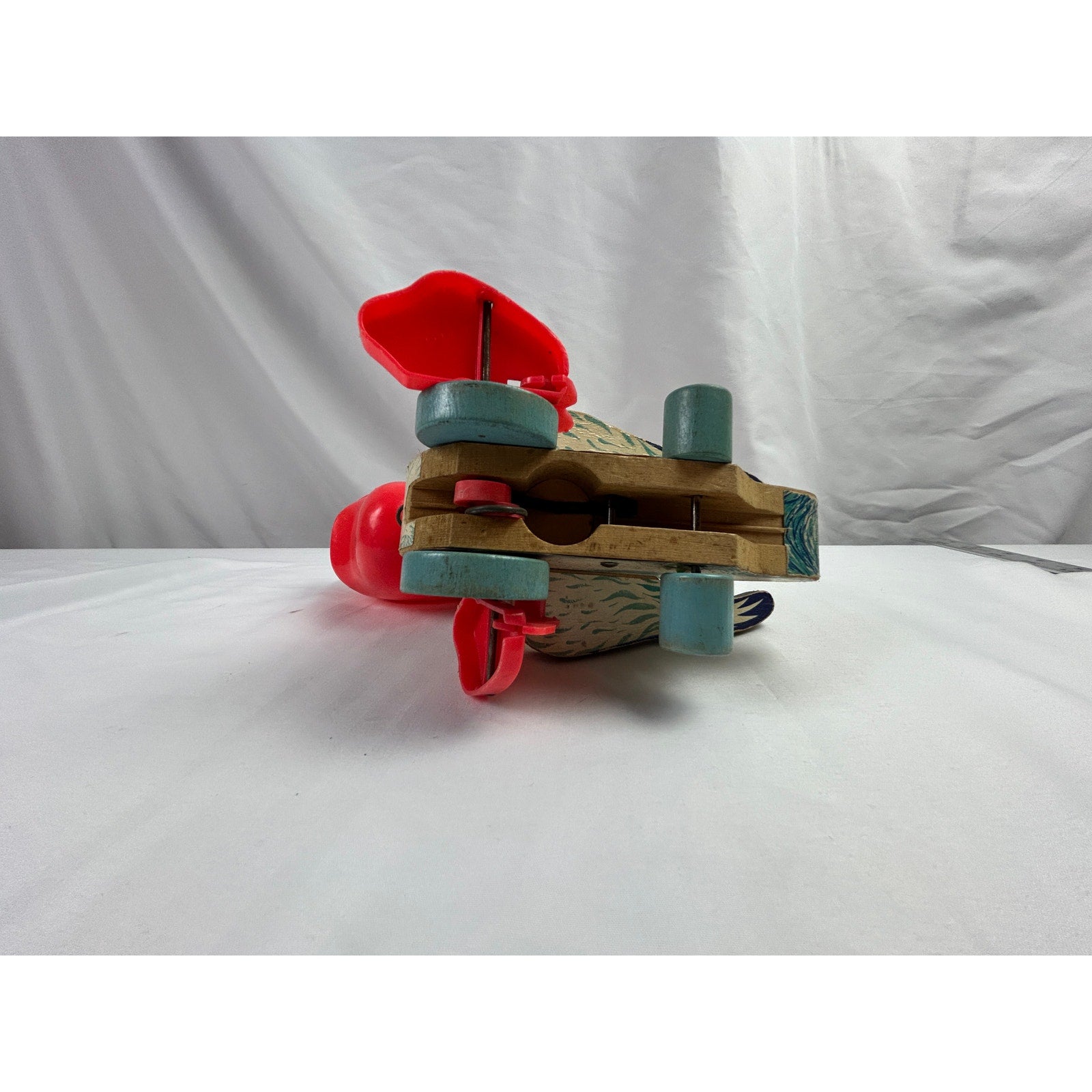 Fisher Price Pelican 794 Wooden Push Toy Red Beak Vintage 1960s