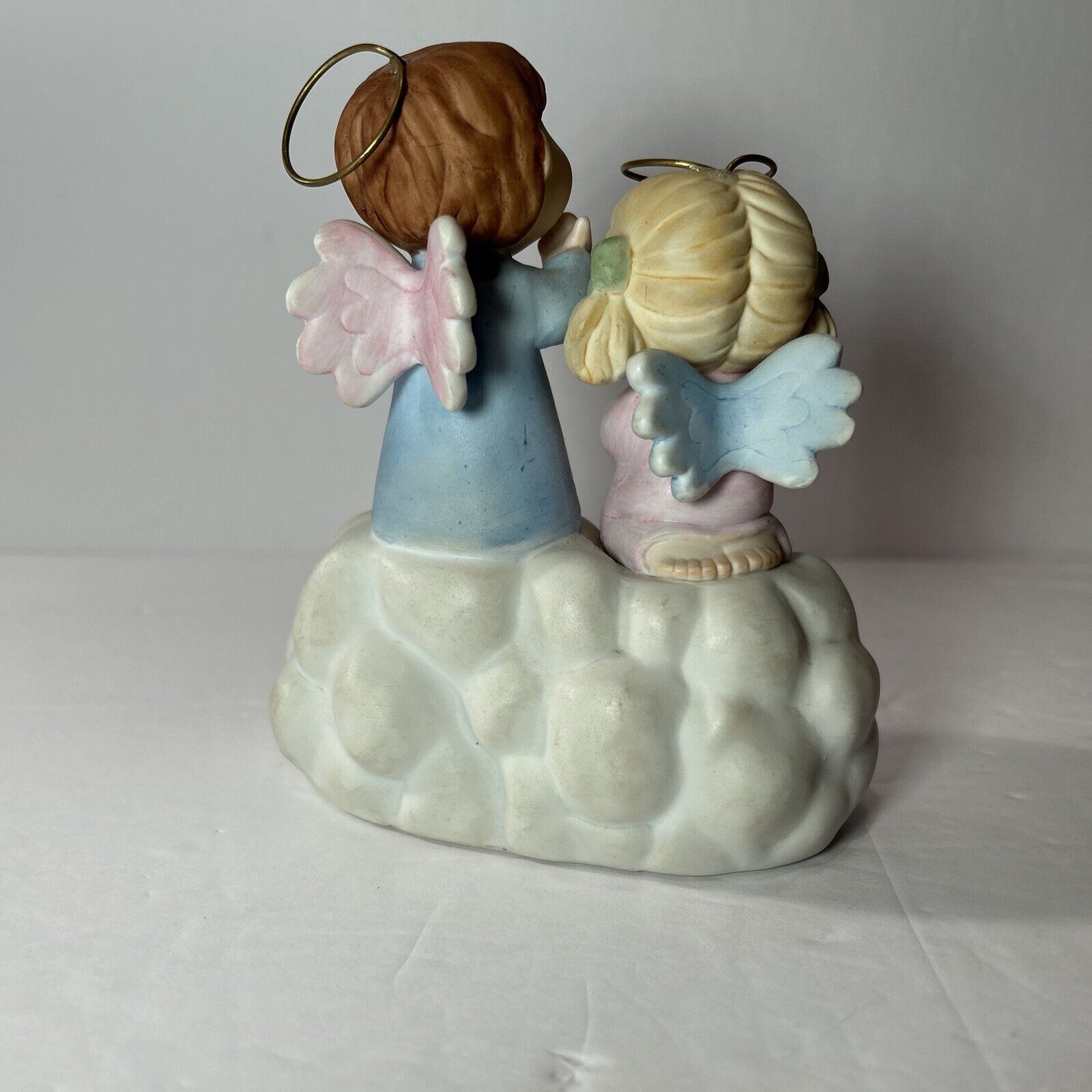 Enesco 1983 Dear God Kids Figurine “How Do You Like Our Angel Outfits?” w/Box