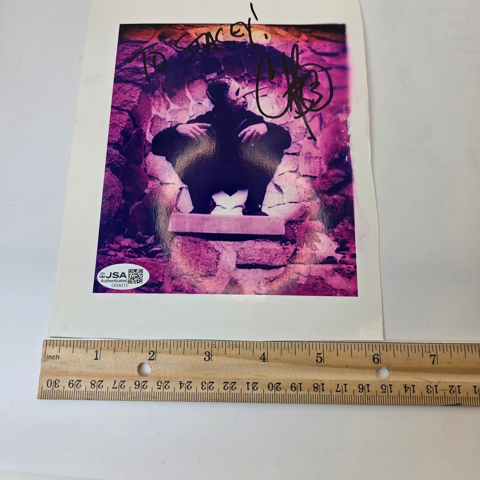 Craig Jones Slipknot Signed Personalized 6x8 Photo JSA Auto CK39215 Rare