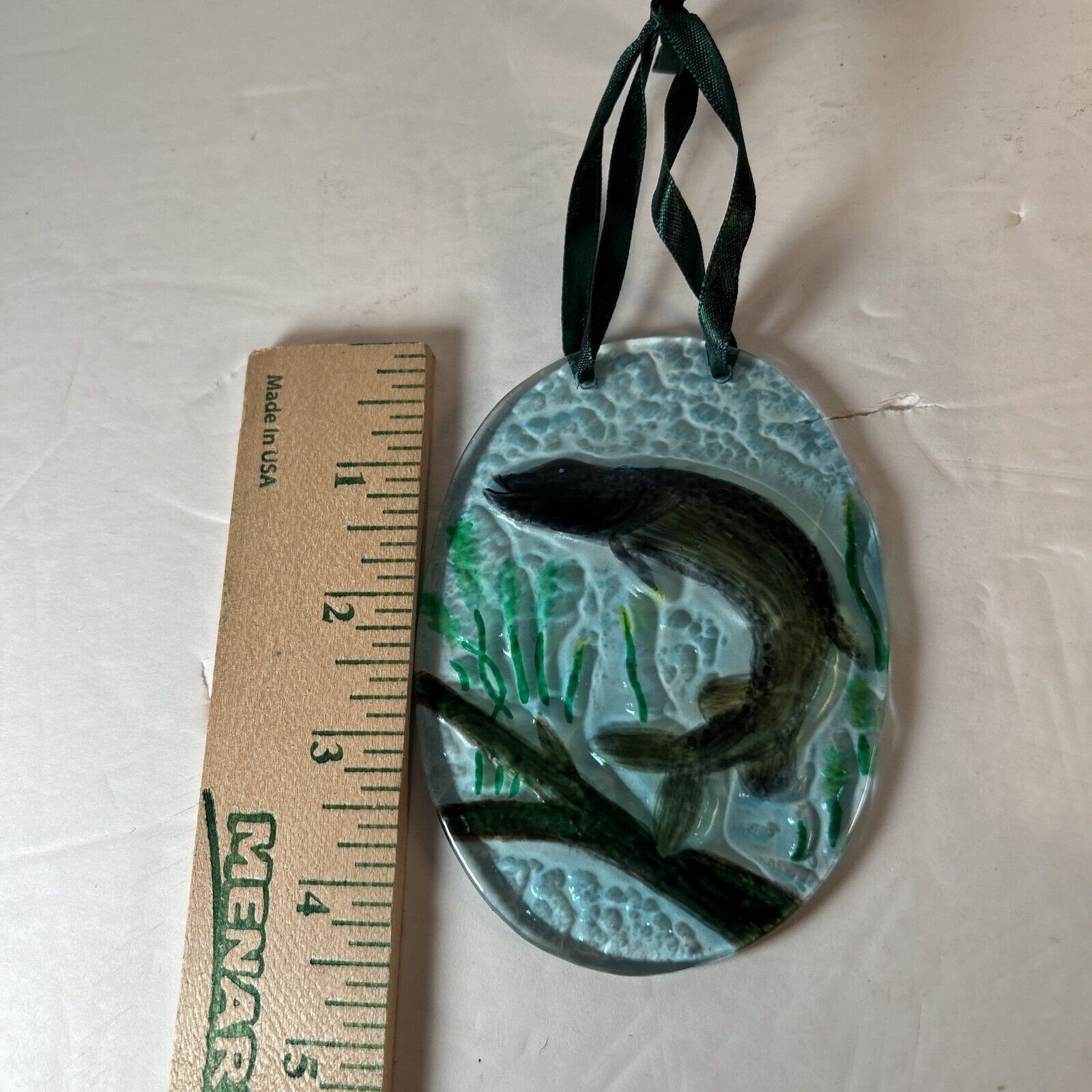 Fishing Glass Sun Catcher Ornament – Northern Pike Fish Holiday Decor