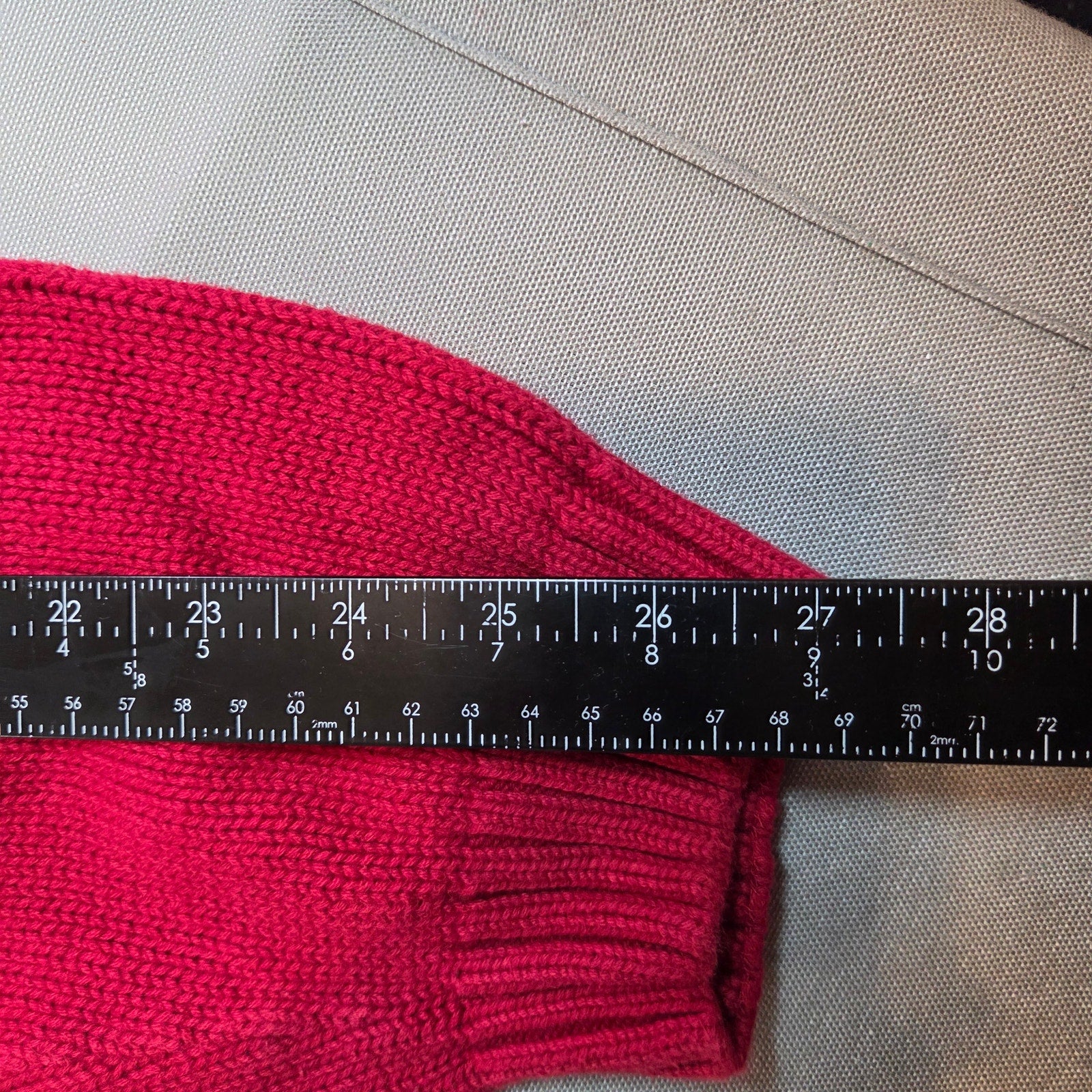 Vintage Chaps Ralph Lauren XXL Red Cotton Crewneck Sweater Hong Kong