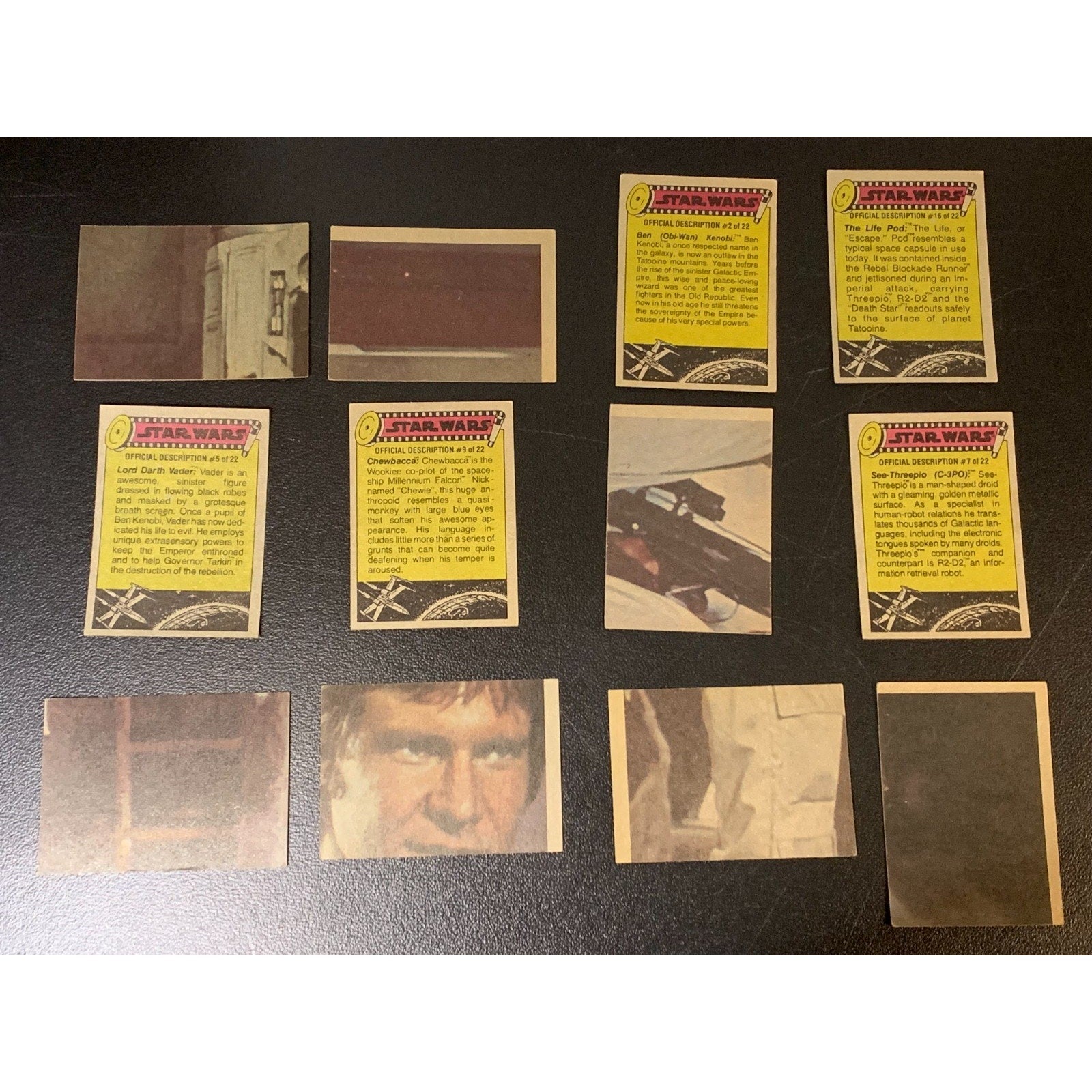 1977 Topps Star Wars Series 1 Yellow Complete Set with Stickers Excellent+