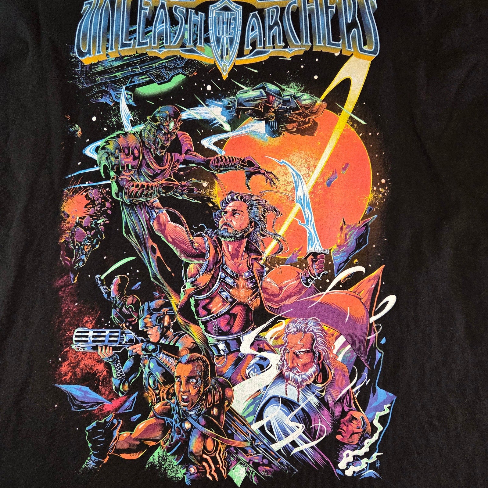 Unleash the Archers Band Tee Graphic Shirt 3XL Black Metal Concert