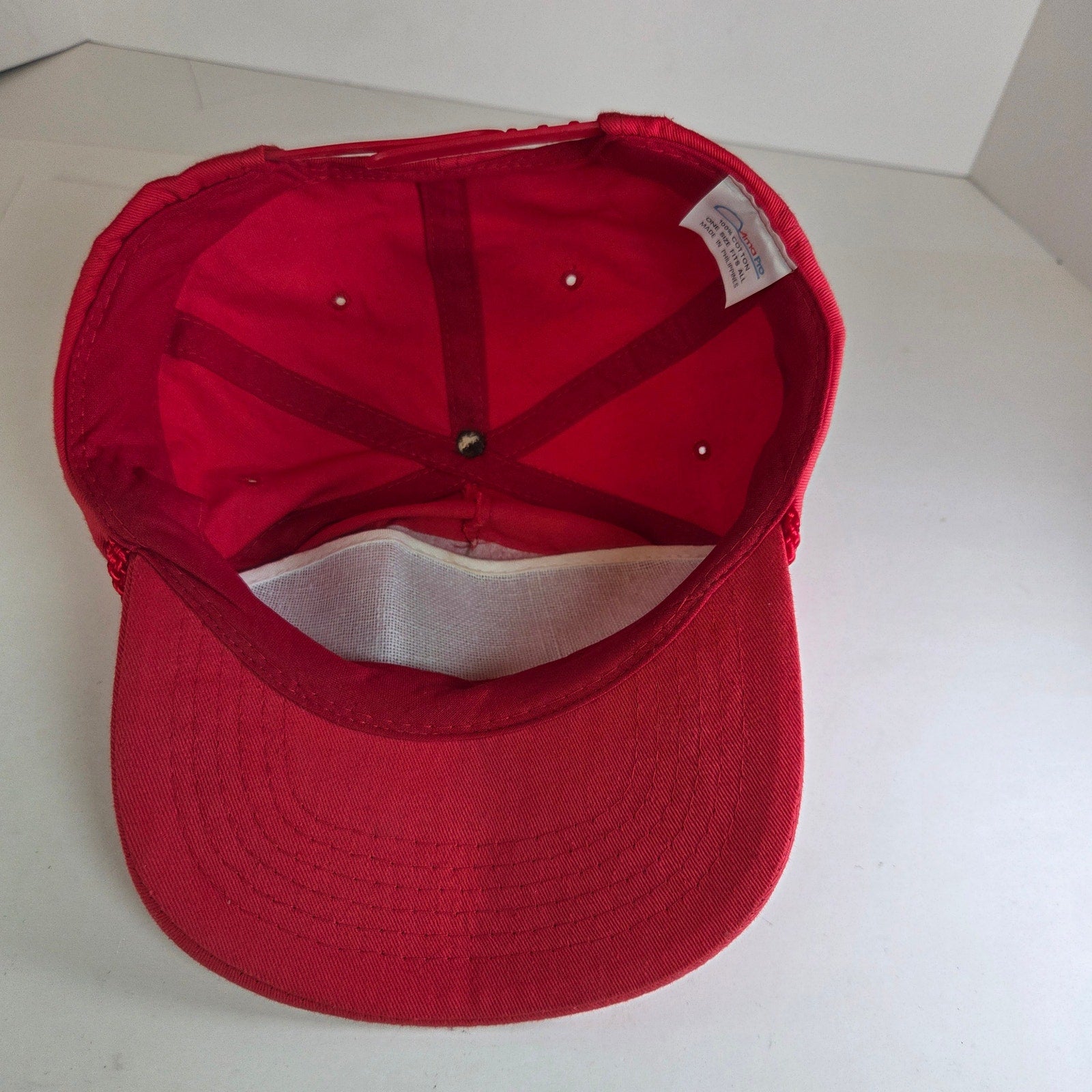 Vintage Adidas HOO'S #1 Red Snapback Rope Hat Ama Pro Philippines 80s 90s