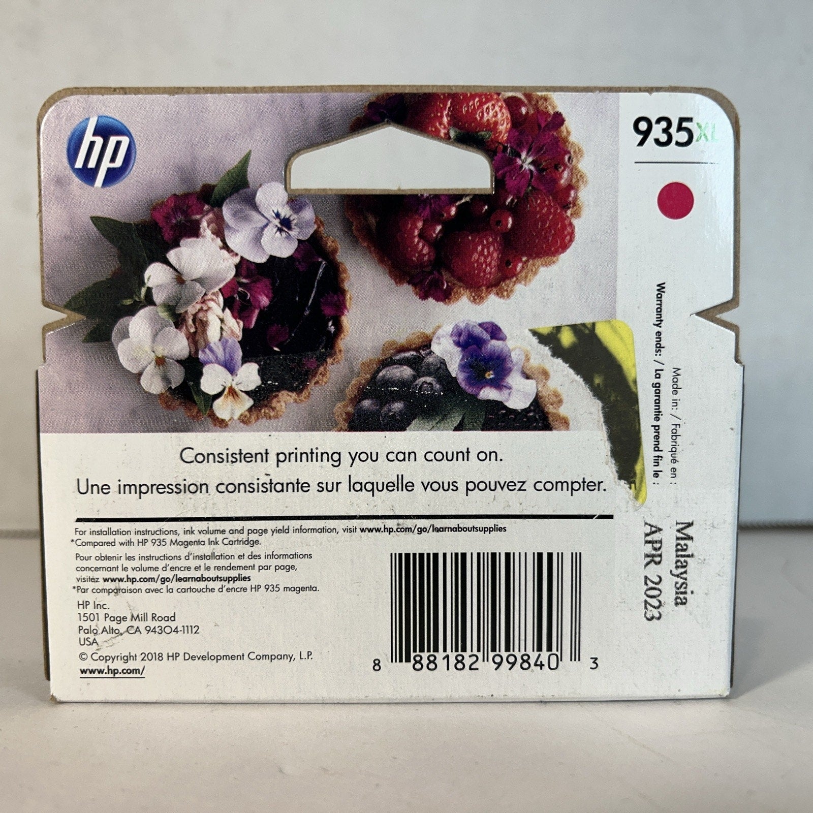 Genuine HP 935XL Magenta Ink Cartridge NEW SEALED