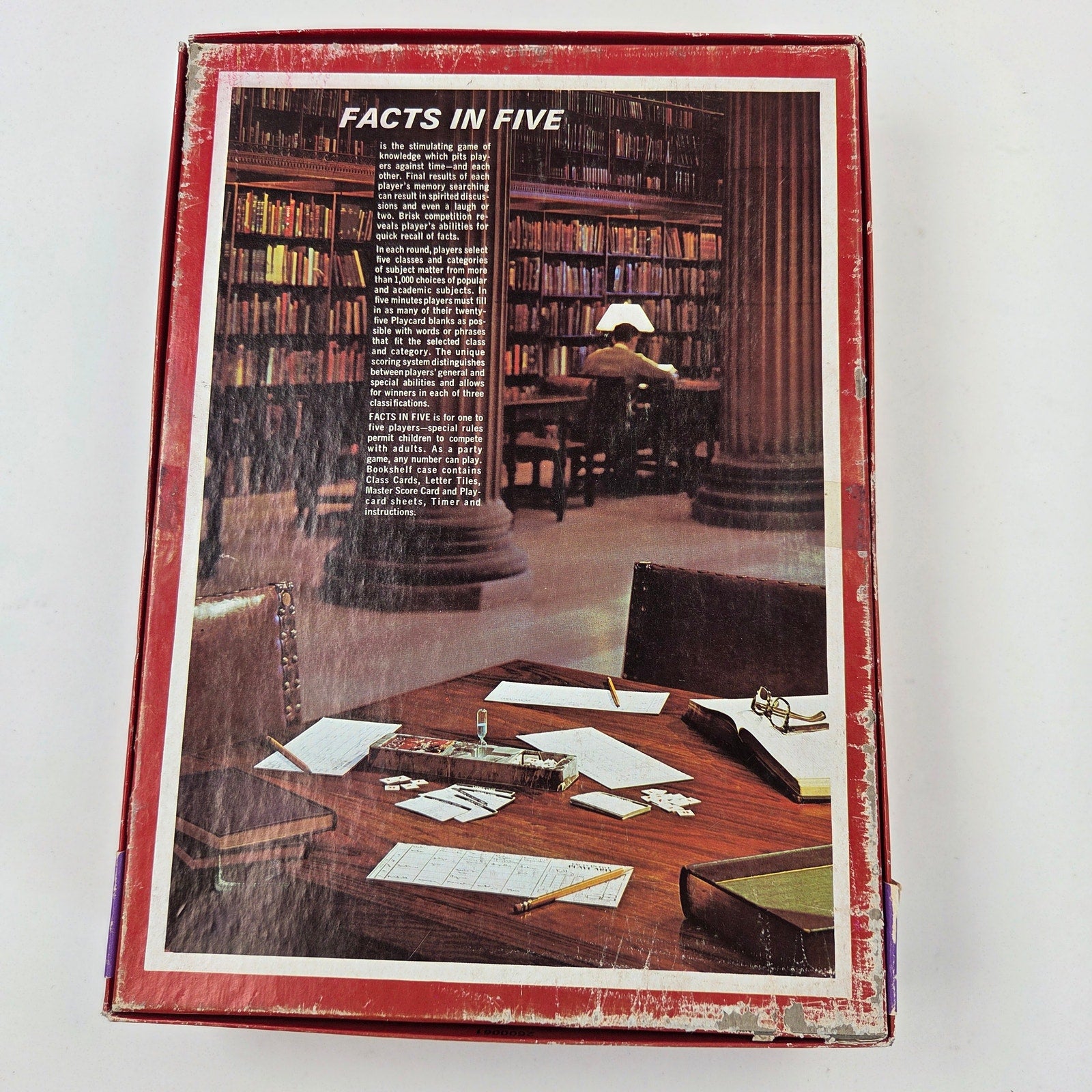 1976 Avalon Hill Facts in Five Original Trivia Game Complete Unpunched Letters