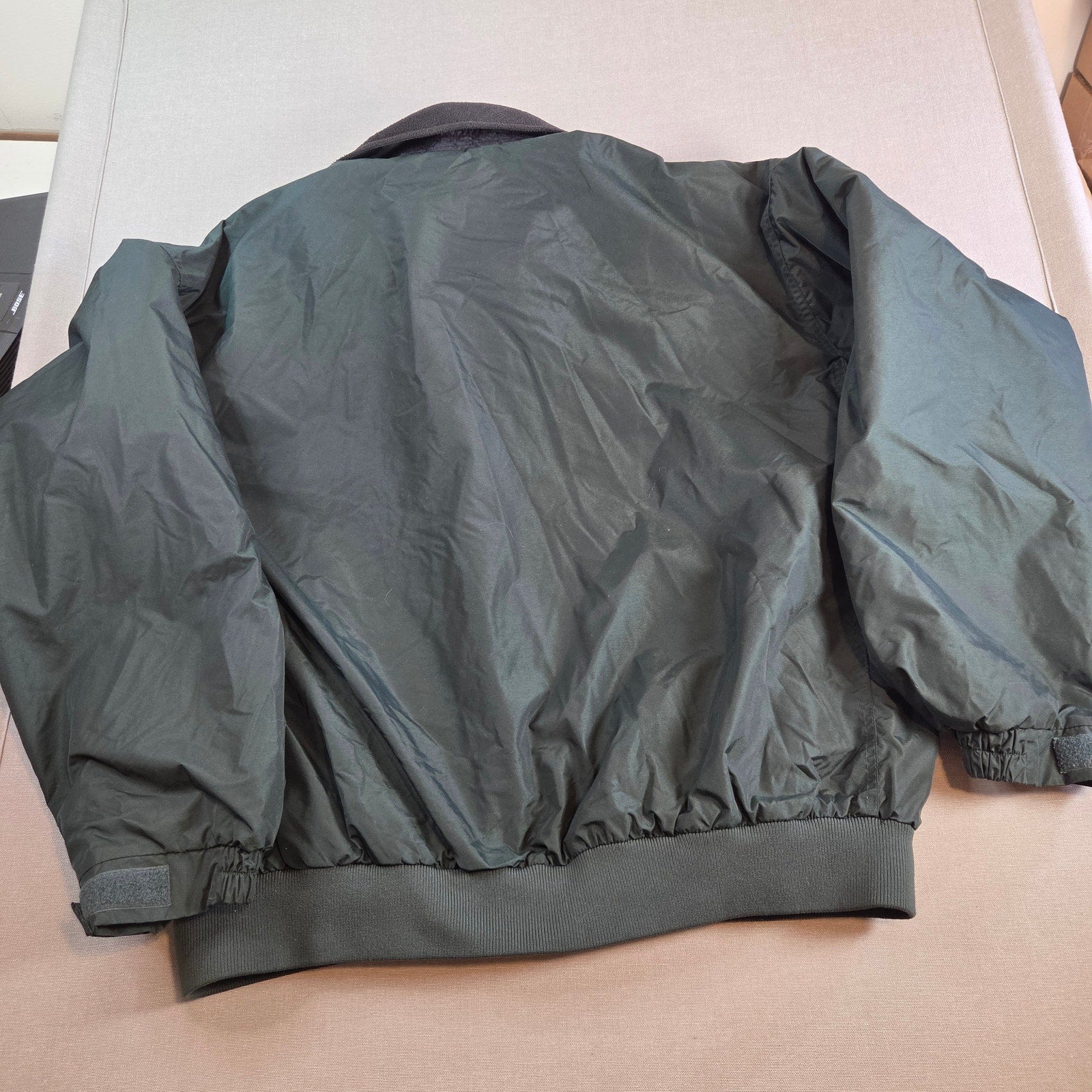 Columbia Sportswear Green Fleece Lined Bomber Jacket Men’s XL Made in Taiwan