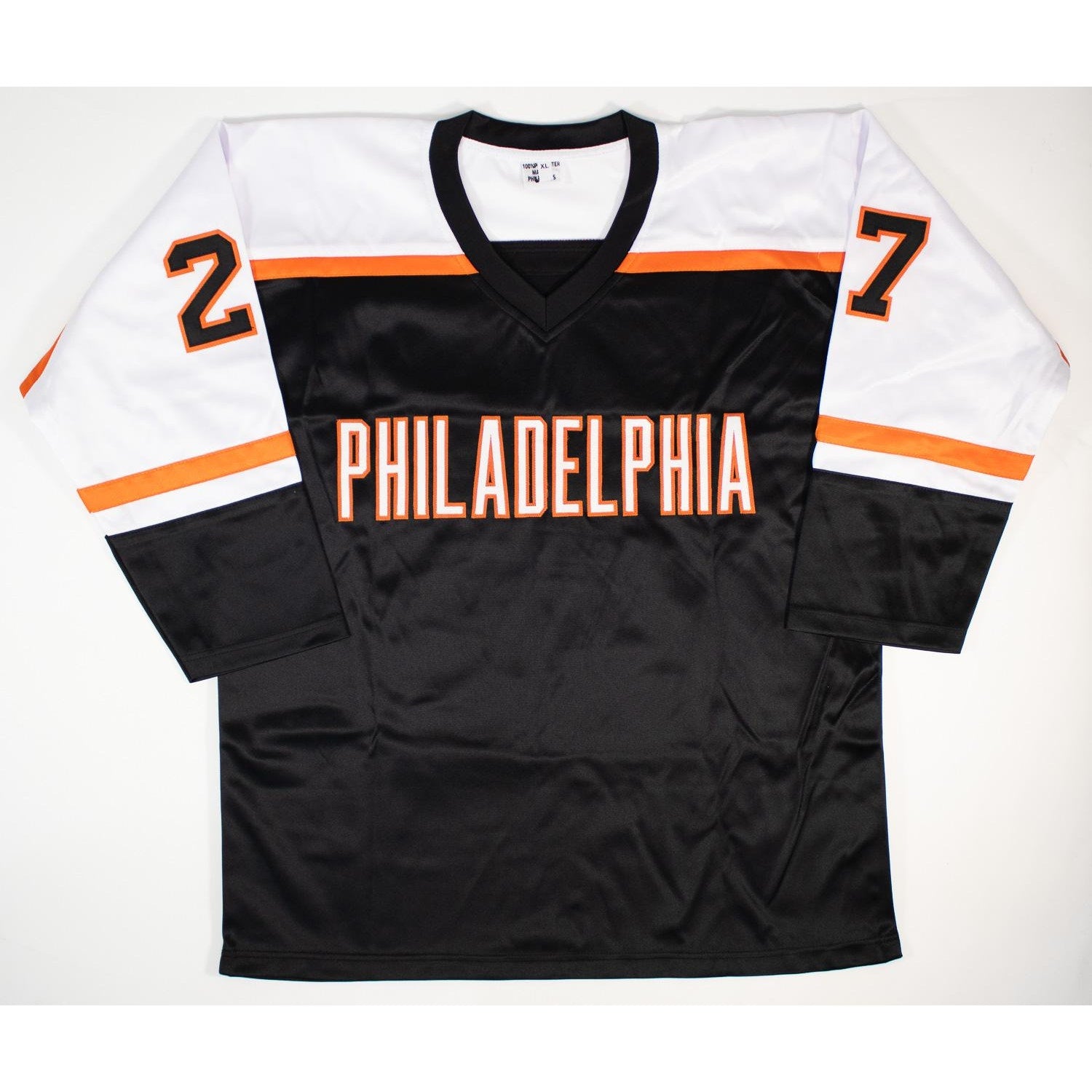 Ron Hextall #27 Flyers Black Signed Jersey Beckett Authenticated XL