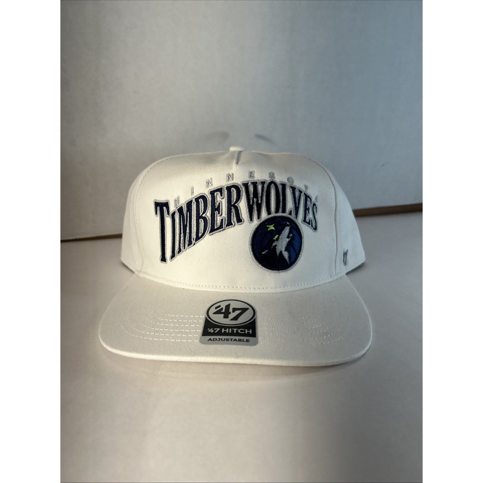 Minnesota Timberwolves White '47 Hitch Adjustable Snapback Cap