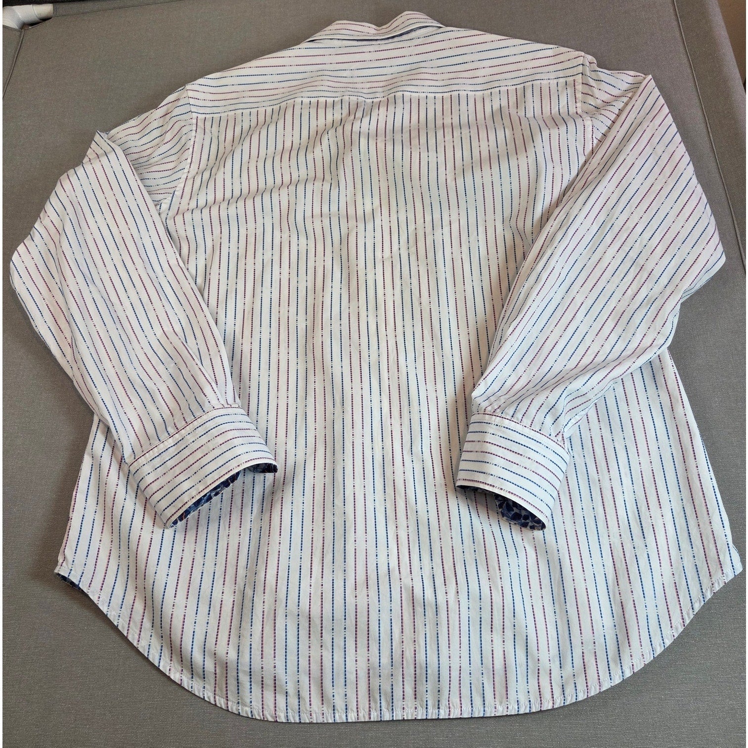 Robert Graham Classic Fit Striped Shirt XL Knowledge Wisdom Truth Cotton