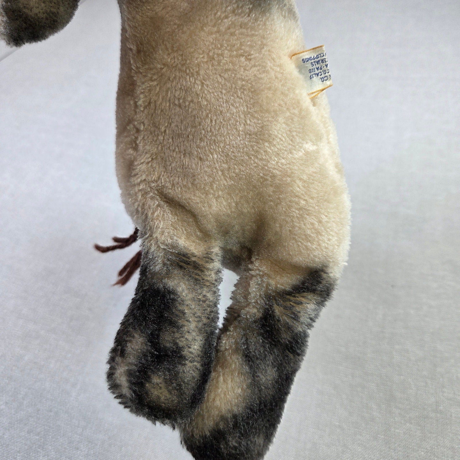 Vintage Dakin Siamese Cat Plush Stuffed Animal Blue Eyes Korea 21” VTG