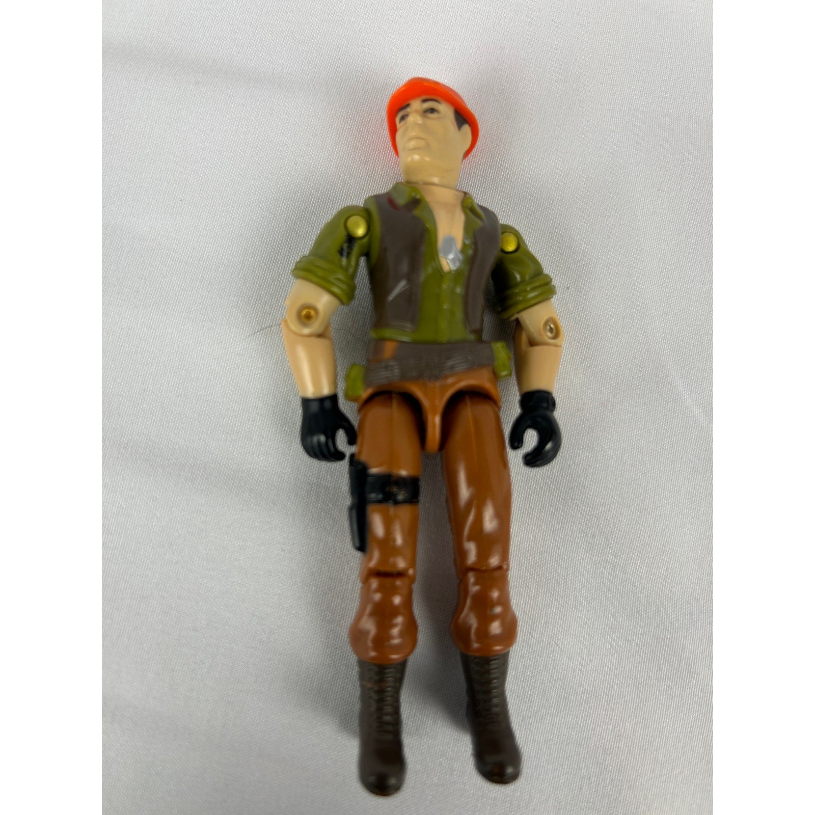 GI Joe Tollbooth Bridge Layer Driver v1 Figure Complete w/ Sledge and File Card